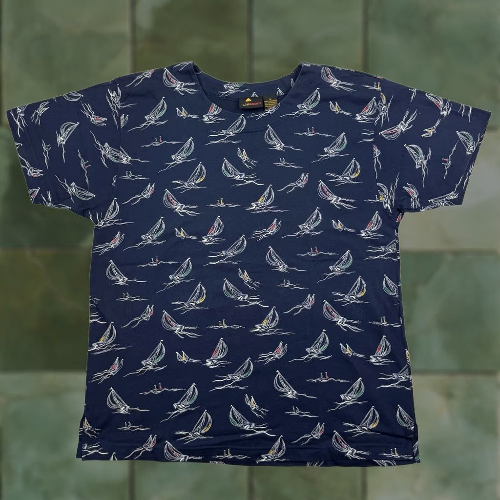 Vintage Vintage Liz Sport Sailboat Shirt Womens Medium Hipster Boho Beach Y2K 90s USA Size M / US 6-8 / IT 42-44 - 1 Thumbnail