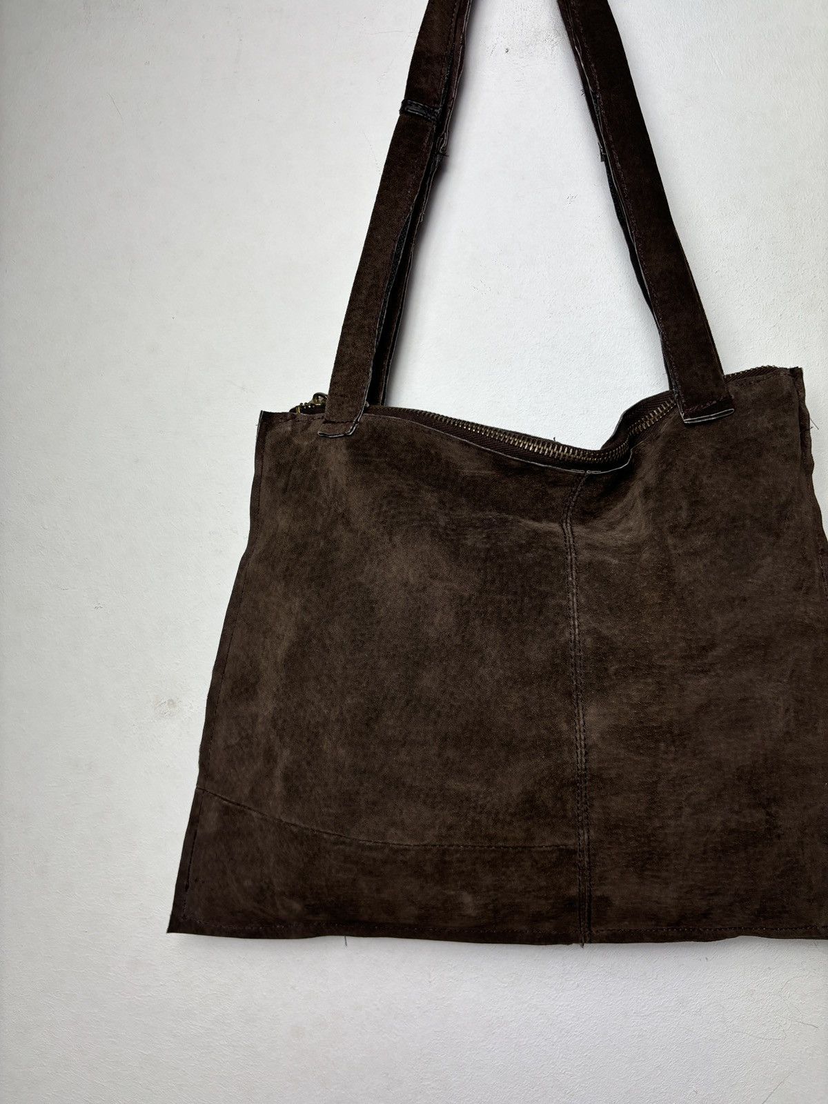 Japanese Brand × Vintage Bag hobo hand tote shoulder brown simply Size ONE SIZE - 3 Thumbnail