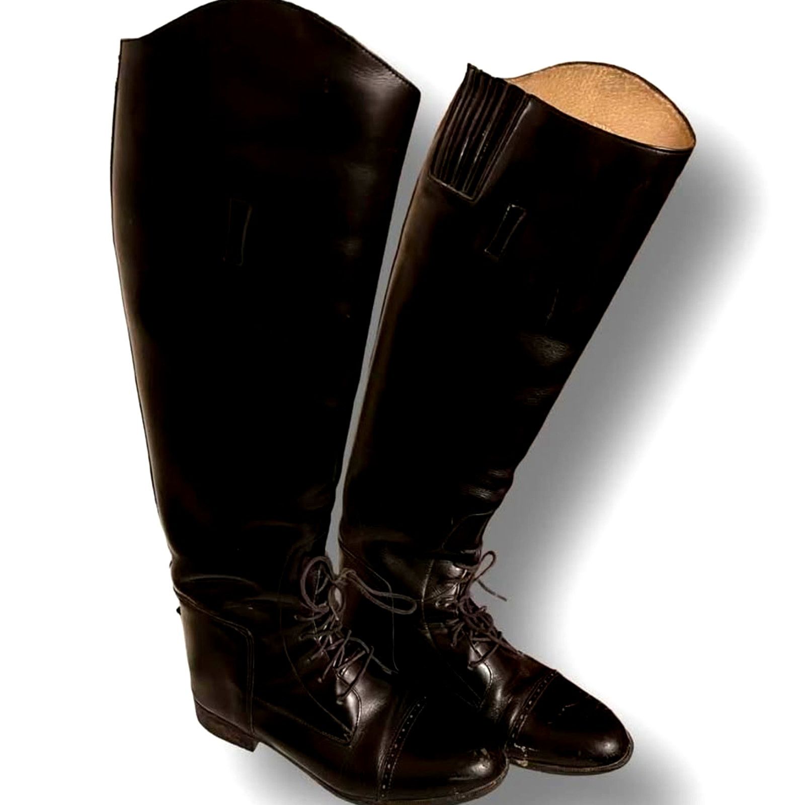 Vintage Vtg. '90s Leather Cavalier Field Boots Amazona Riding Boots Size US 7 / IT 37 - 3 Thumbnail