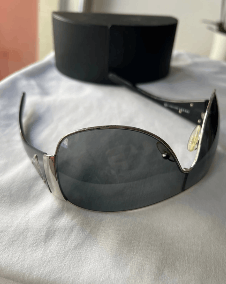 Prada PRADA Sunglasses Flame 2004 Star Mask Fire Chrome Silver Size ONE SIZE - 6 Thumbnail