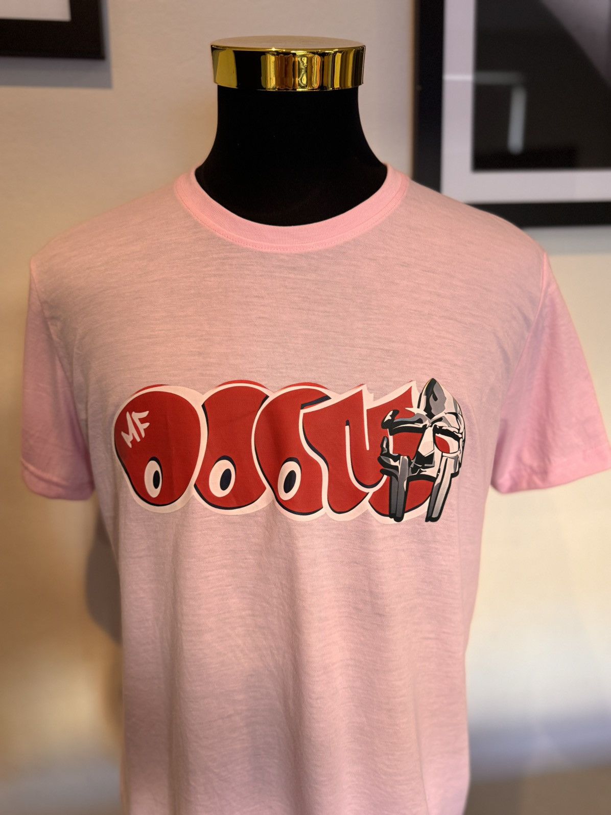 MF Doom MF DOOM Metal Face Pink T Shirt Size US L / EU 52-54 / 3 - 2 Thumbnail