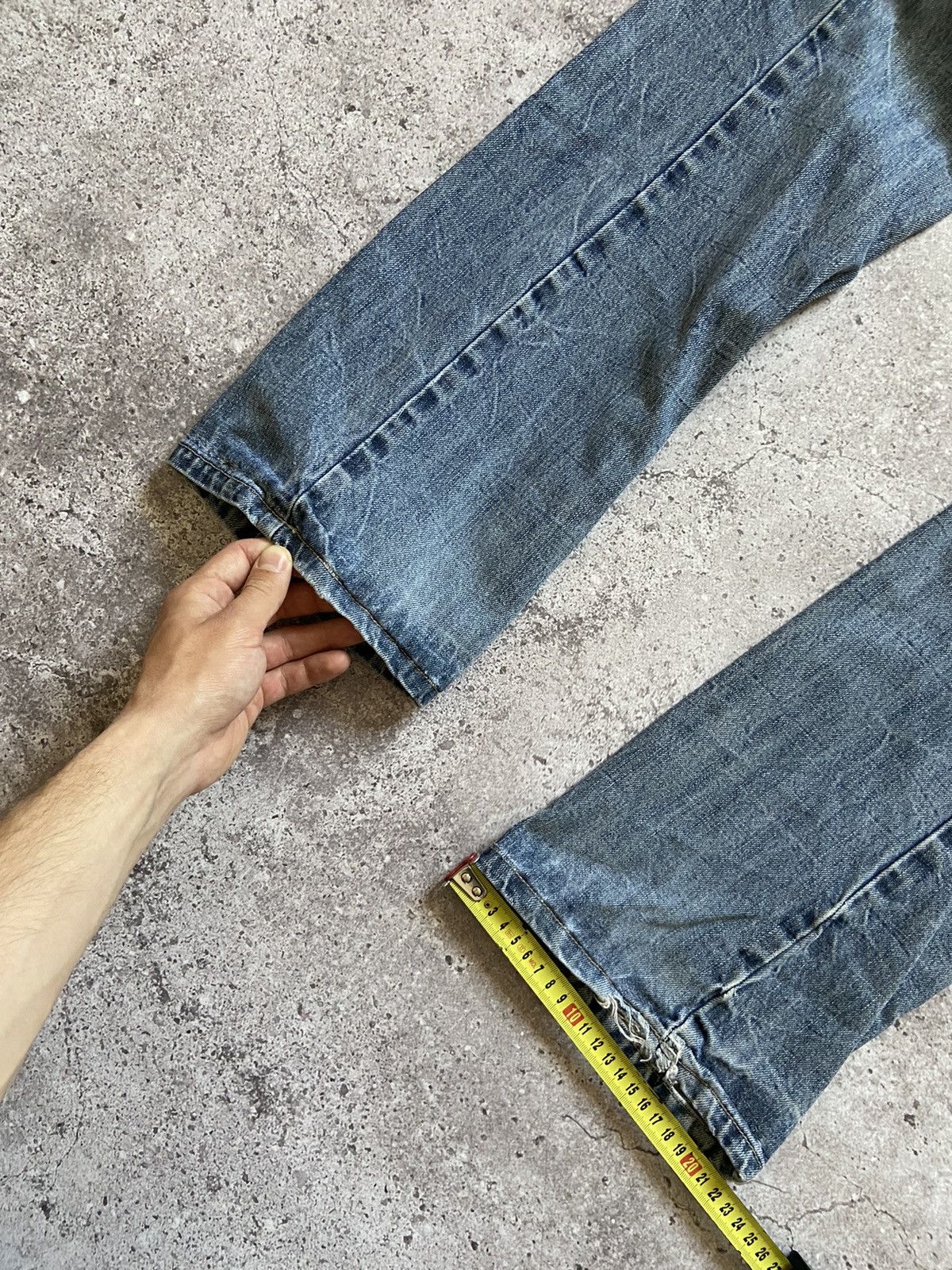 Japanese Brand Marithe Francois Girbaud Jeans Faded Blue Denim Size US 30 / EU 46 - 7 Thumbnail