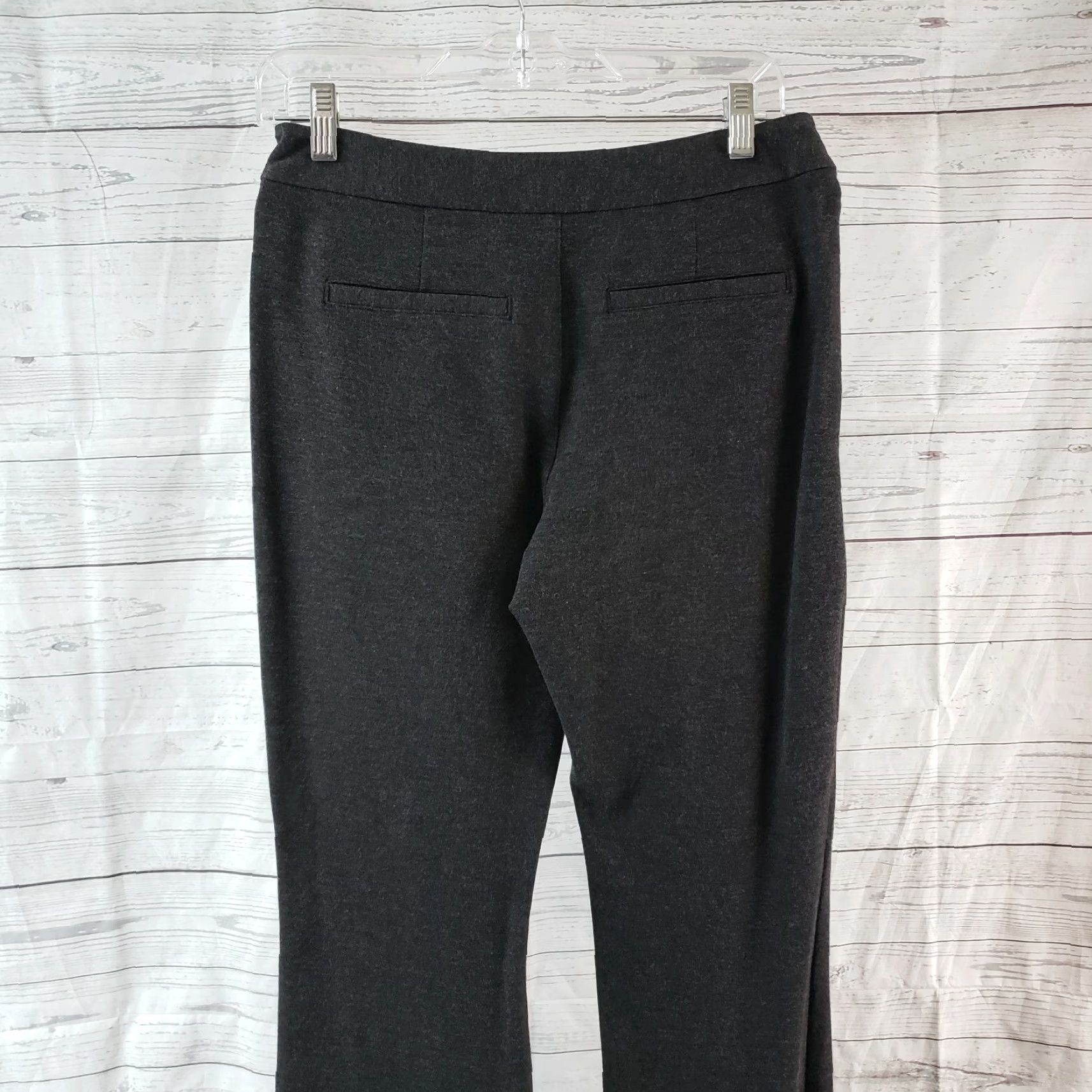 NYDJ NYDJ Womens Ponte Knit Bootcut Pants Sz 4 Charcoal Gray Mid Rise Pants Womens Size 27" / US 4 / IT 40 - 4 Thumbnail