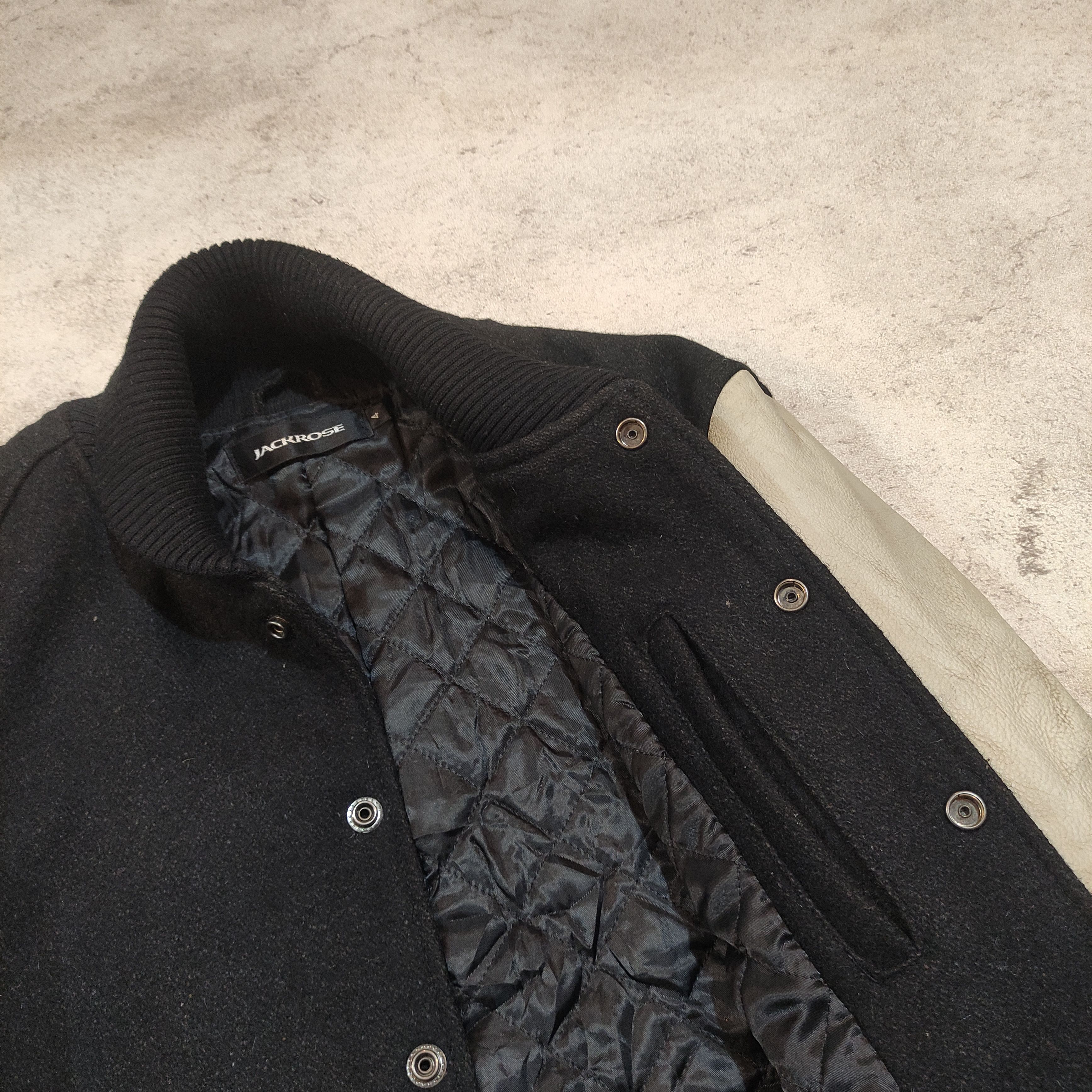 JACKROSE Rare!! JACKROSE VARSITY LEATHER JACKET ARCHIVE 2000s Size US M / EU 48-50 / 2 - 6 Thumbnail