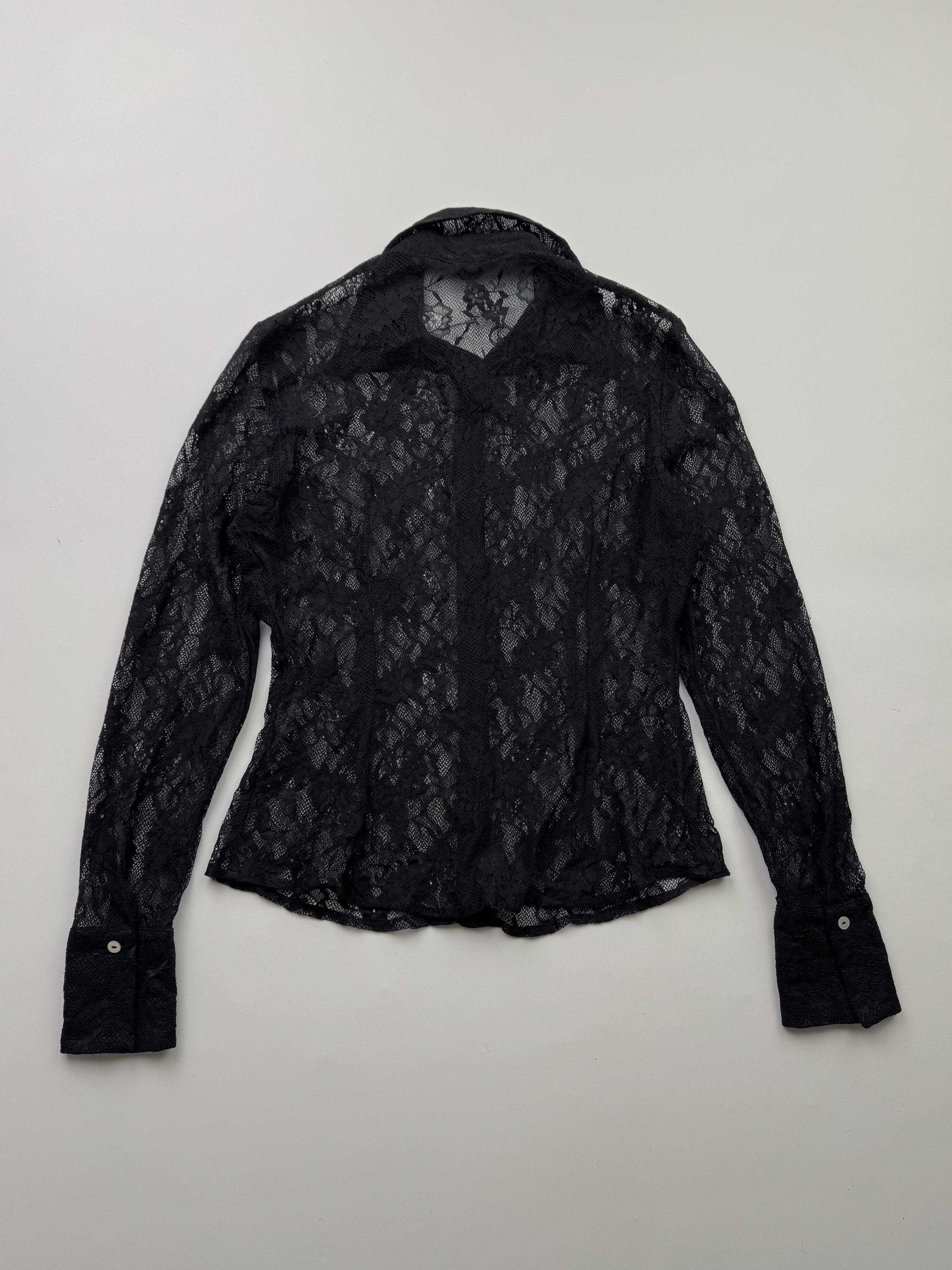 Vintage Vintage Mesh Lace Blouse B260 E2(V364) Size M / US 6-8 / IT 42-44 - 4 Thumbnail