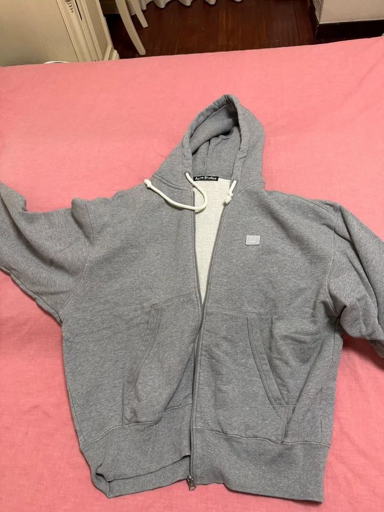 Acne Studios Acne Studios Smiley Zip-Up Hooded Sweatshirt Jacket, Class Size US S / EU 44-46 / 1 - 1 Thumbnail