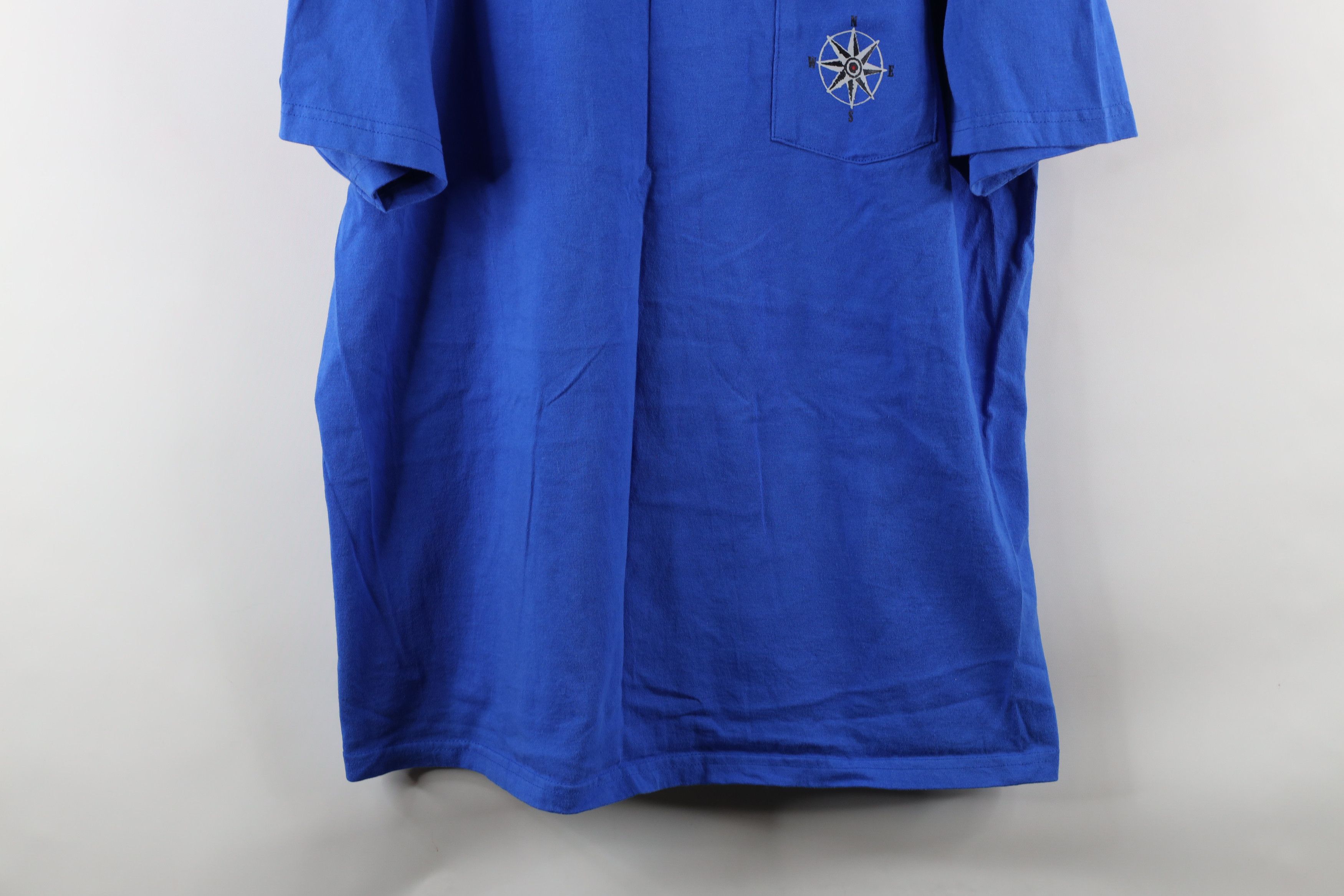Marlboro Vintage 90s Marlboro Skiing Pocket T-Shirt Blue Cotton USA Size US XL / EU 56 / 4 - 3 Thumbnail