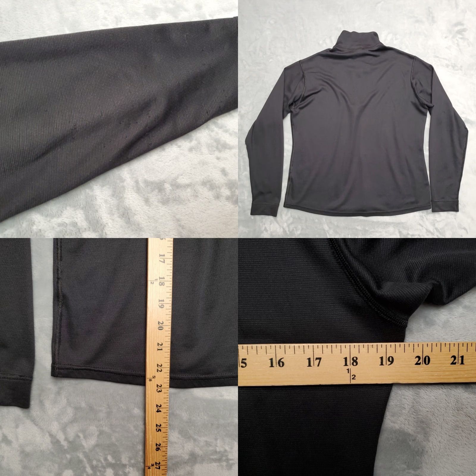 Patagonia VTG Patagonia Shirt Mens M Black Capilene Baselayer 1/4 Zip Made in USA Size US M / EU 48-50 / 2 - 9 Thumbnail