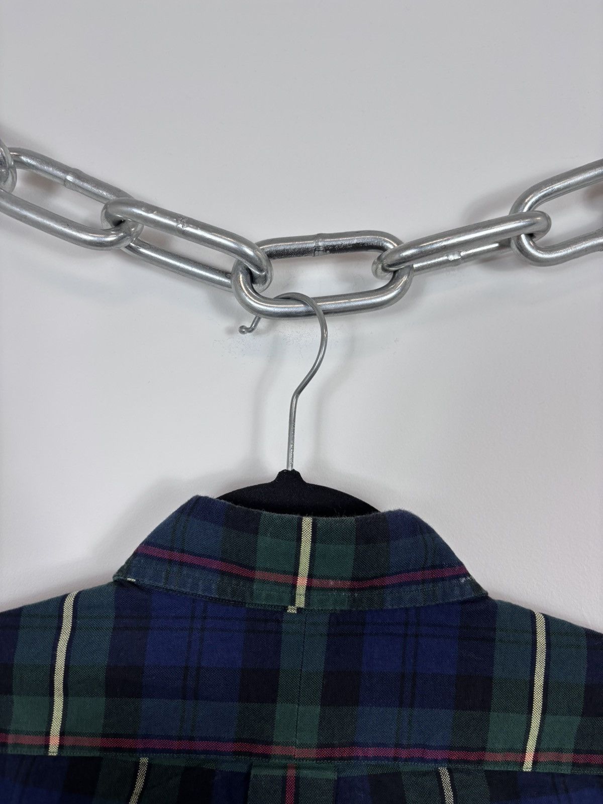Ralph Lauren Ralph Lauren Men’s Blue Green Tartan Plaid Long Sleeve Shirt Size US XS / EU 42 / 0 - 17 Thumbnail