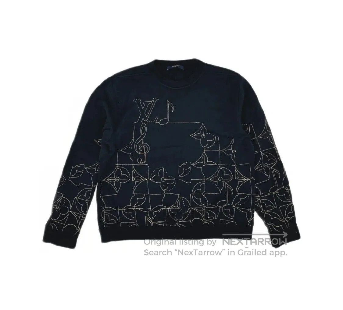 Louis Vuitton Louis Vuitton FW22 Logo Print Pullover Hoodie. Size US XXL / EU 58 / 5 - 6 Thumbnail