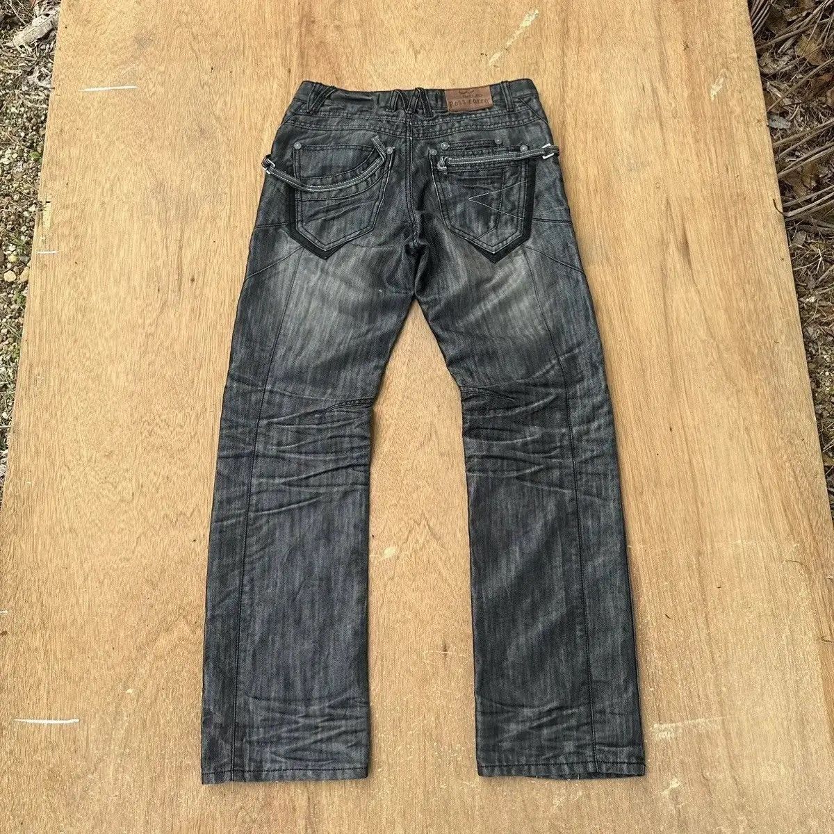 If Six Was Nine ROSSA CARRA JEANS BUTTONFLY DOUBLE BONES VERY RARE PANTS W32 Size US 32 / EU 48 - 9 Thumbnail