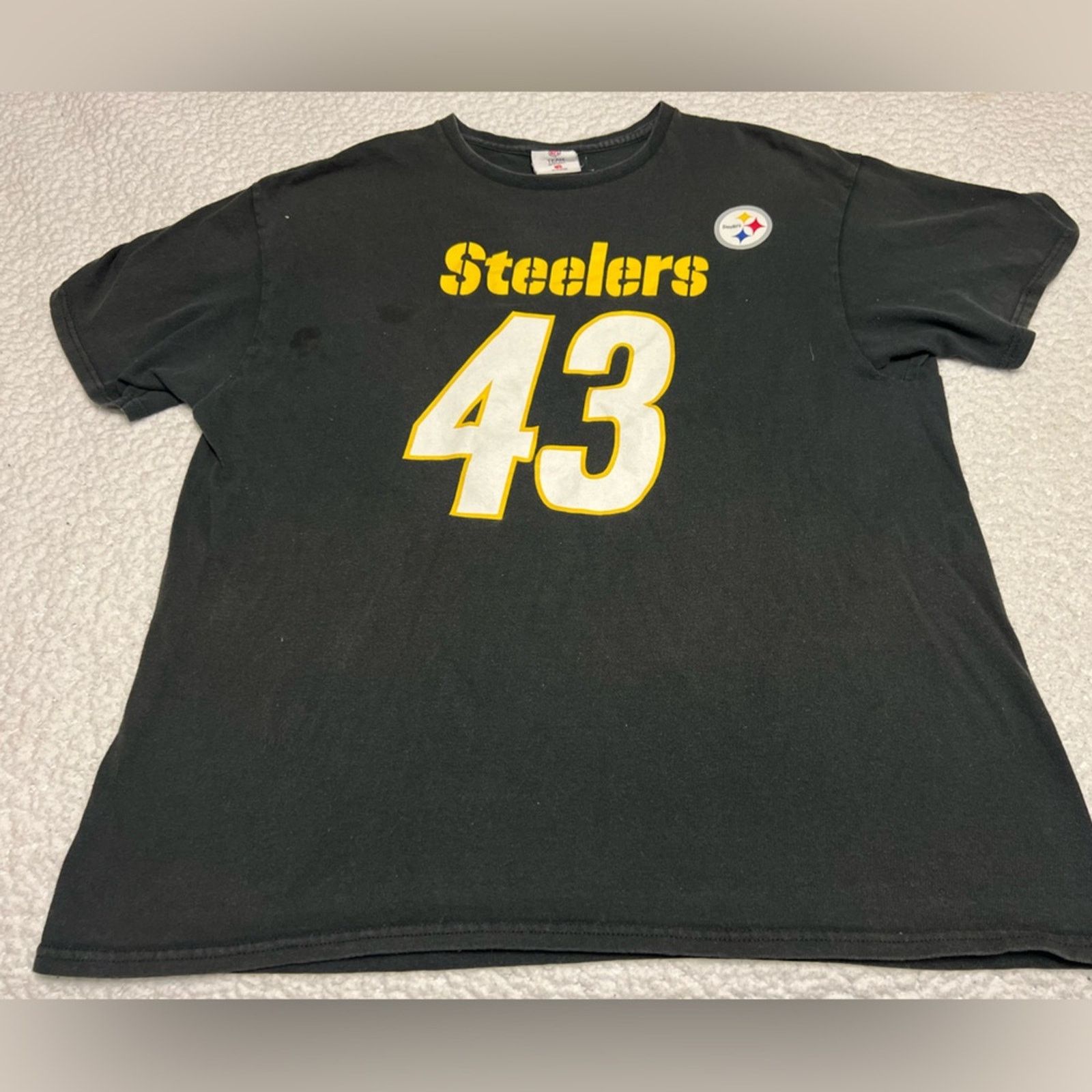 NFL Men’s NFL Pittsburgh Steelers “Polamalu” #43 T-Shirt Sz XL Size US XL / EU 56 / 4 - 2 Thumbnail