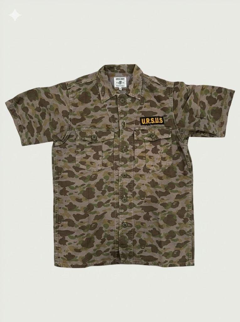 Bape RARE URSUS BAPE by Tetsu Nishiyama Camo Field Shirt Jacket Size US M / EU 48-50 / 2 - 1 Thumbnail