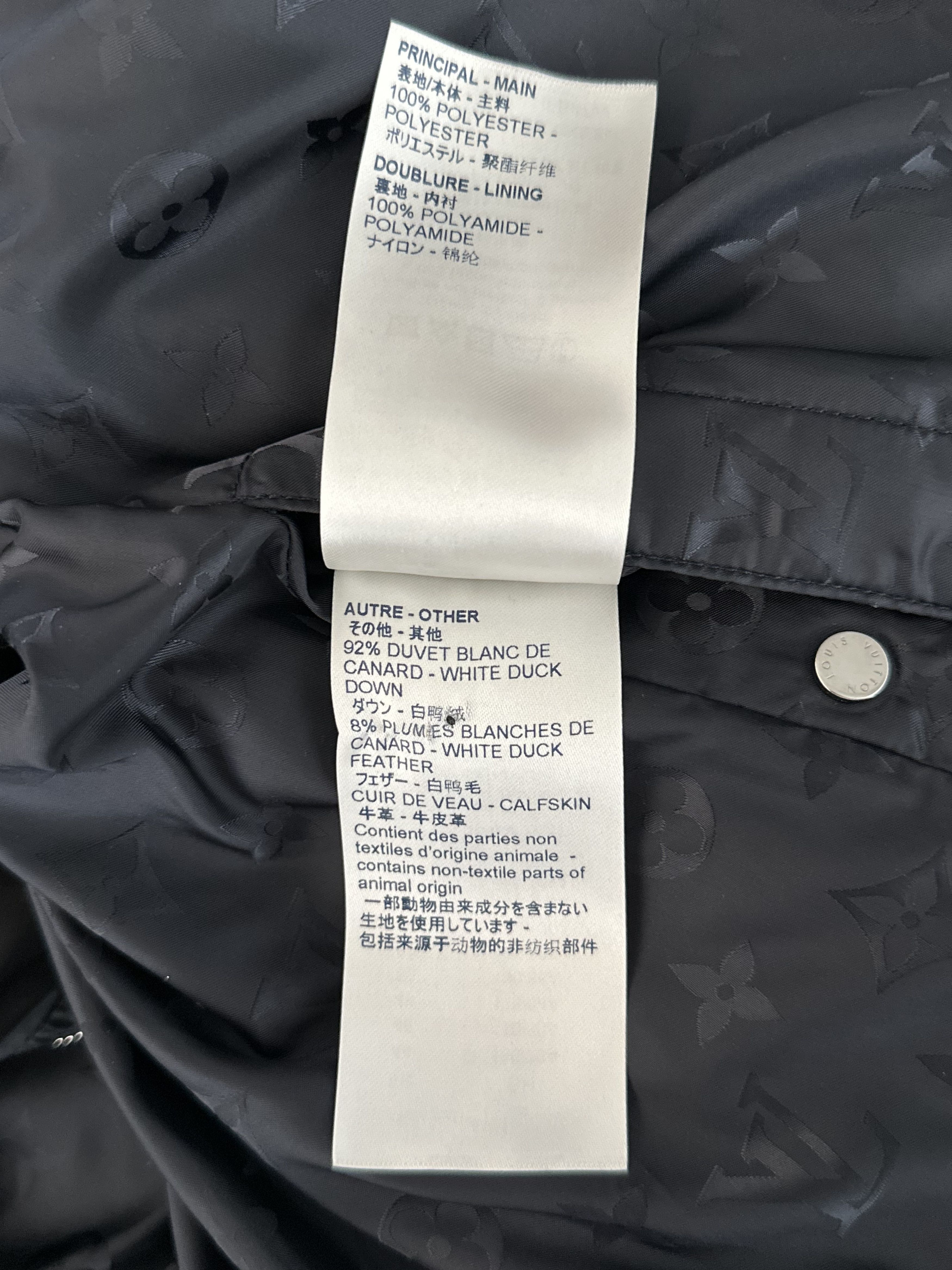 Louis Vuitton Louis Vuitton Black Monogram Reversible Puffer Jacket Size US XXL / EU 58 / 5 - 7 Thumbnail