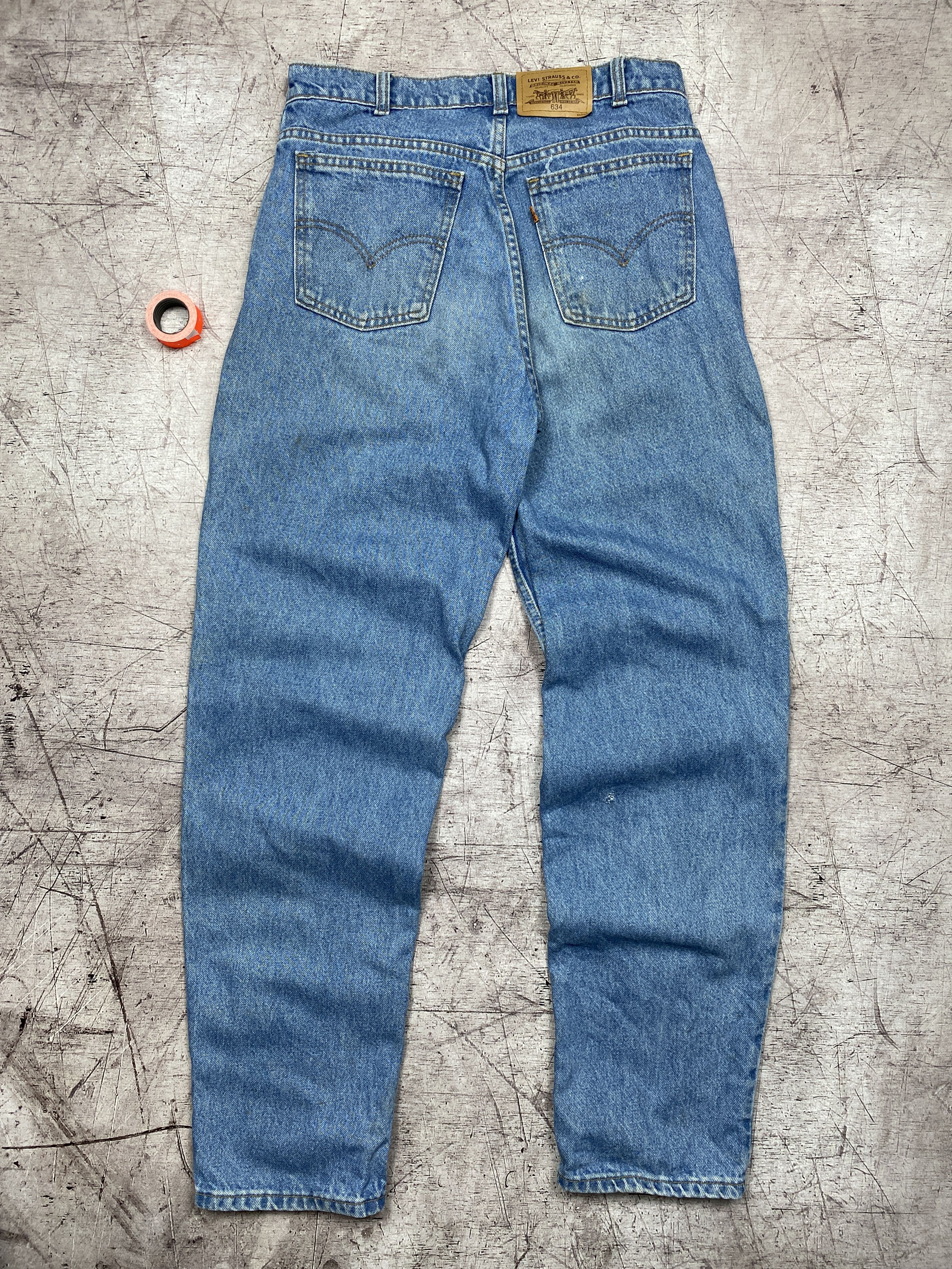 Levi's × Levi's Vintage Clothing × Vintage Levis 634 Vintage Mens Orange Tab Denim Pants Jeans Size US 32 / EU 48 - 1 Thumbnail
