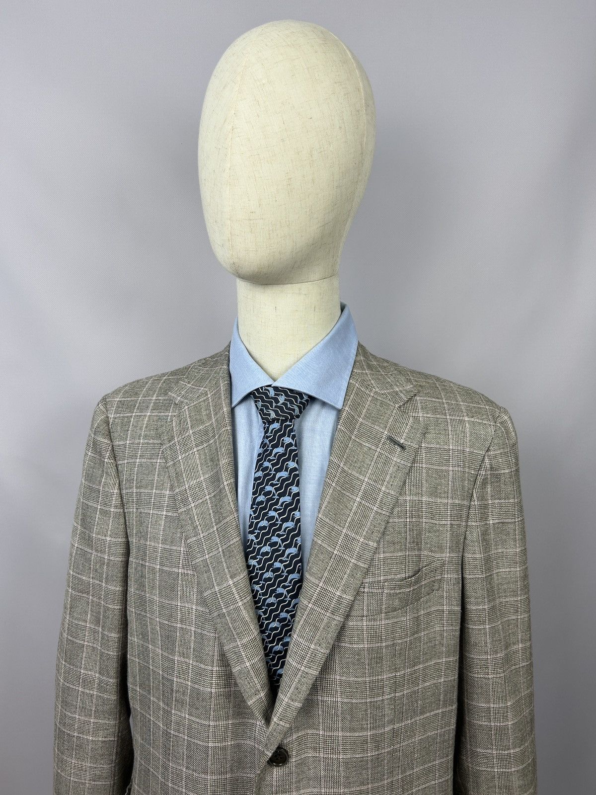 Designer × Kiton Kiton Sport Coat Cashmere Linen Silk Blazer Sz 55IT 45US/UK Size 44R - 2 Thumbnail