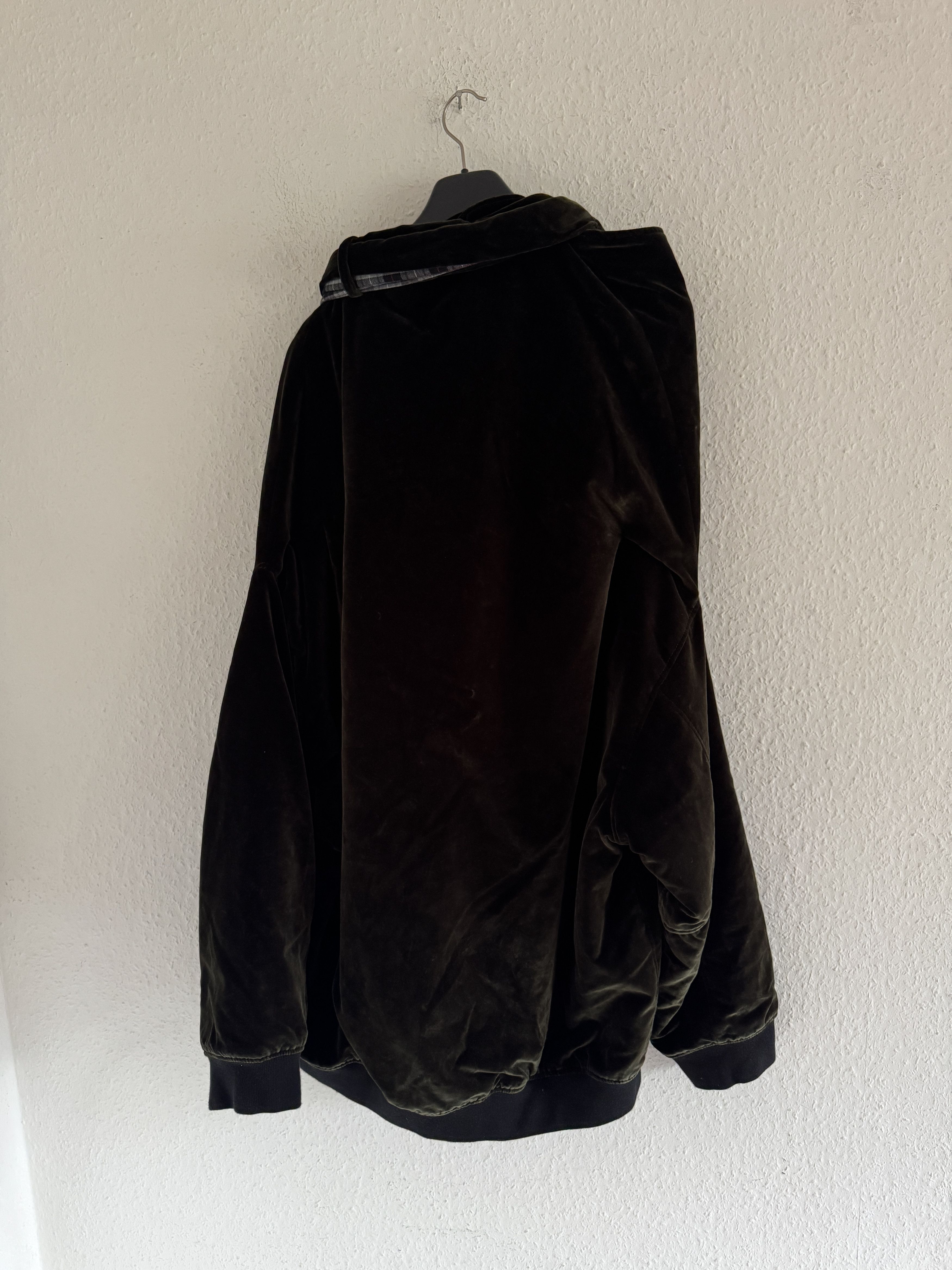Y/Project Green Velvet Bomber with Scarf Attachment (Sample) Size US XL / EU 56 / 4 - 9 Thumbnail