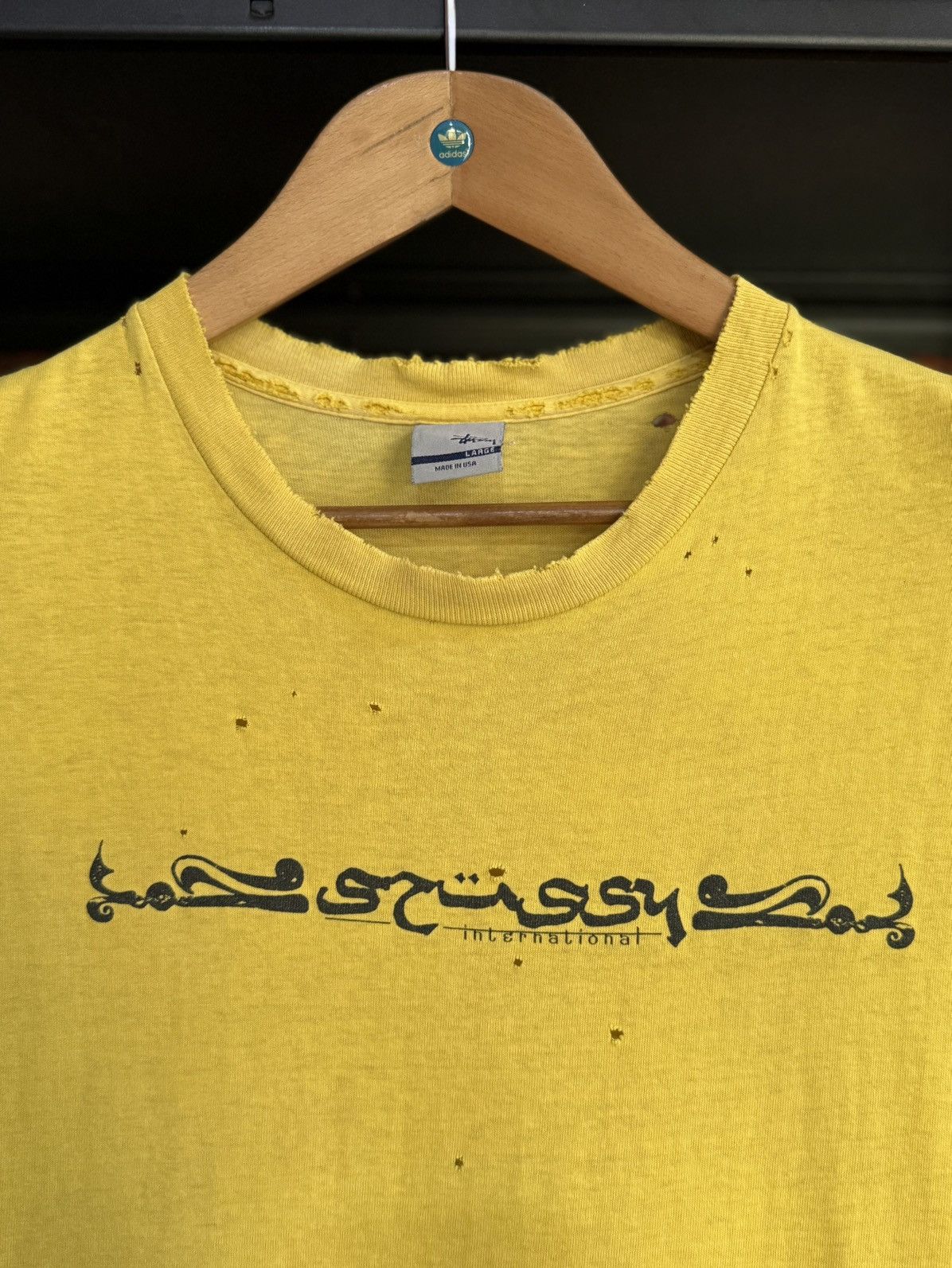 Stussy Thrashed Vintage Stussy Arabic International Tee Size US L / EU 52-54 / 3 - 2 Thumbnail