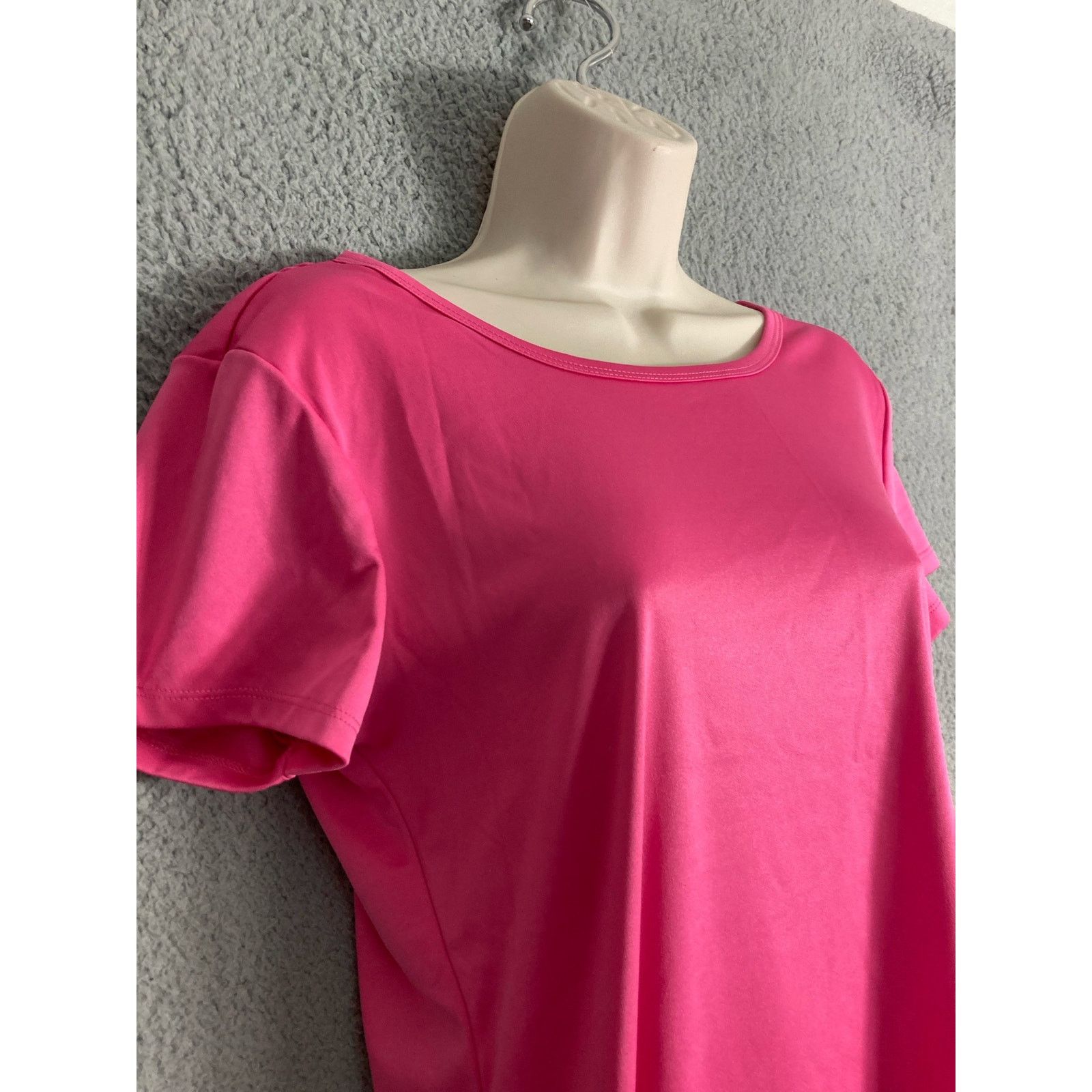 Other Daisy Fuentes Pink Active T-Shirt Lattice-Back Women's M Size M / US 6-8 / IT 42-44 - 7 Thumbnail