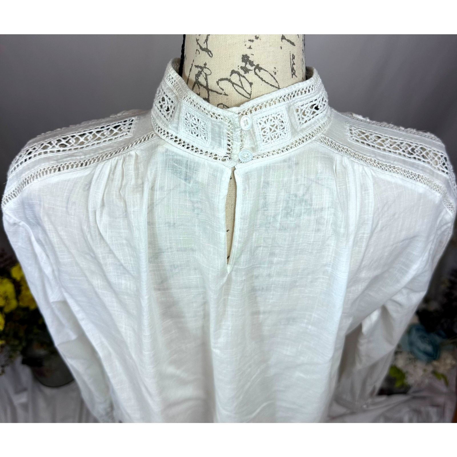 Zadig & Voltaire Zadig & Voltaire Teddy Eyelet Trim Blouse Judo M Size M / US 6-8 / IT 42-44 - 16 Thumbnail