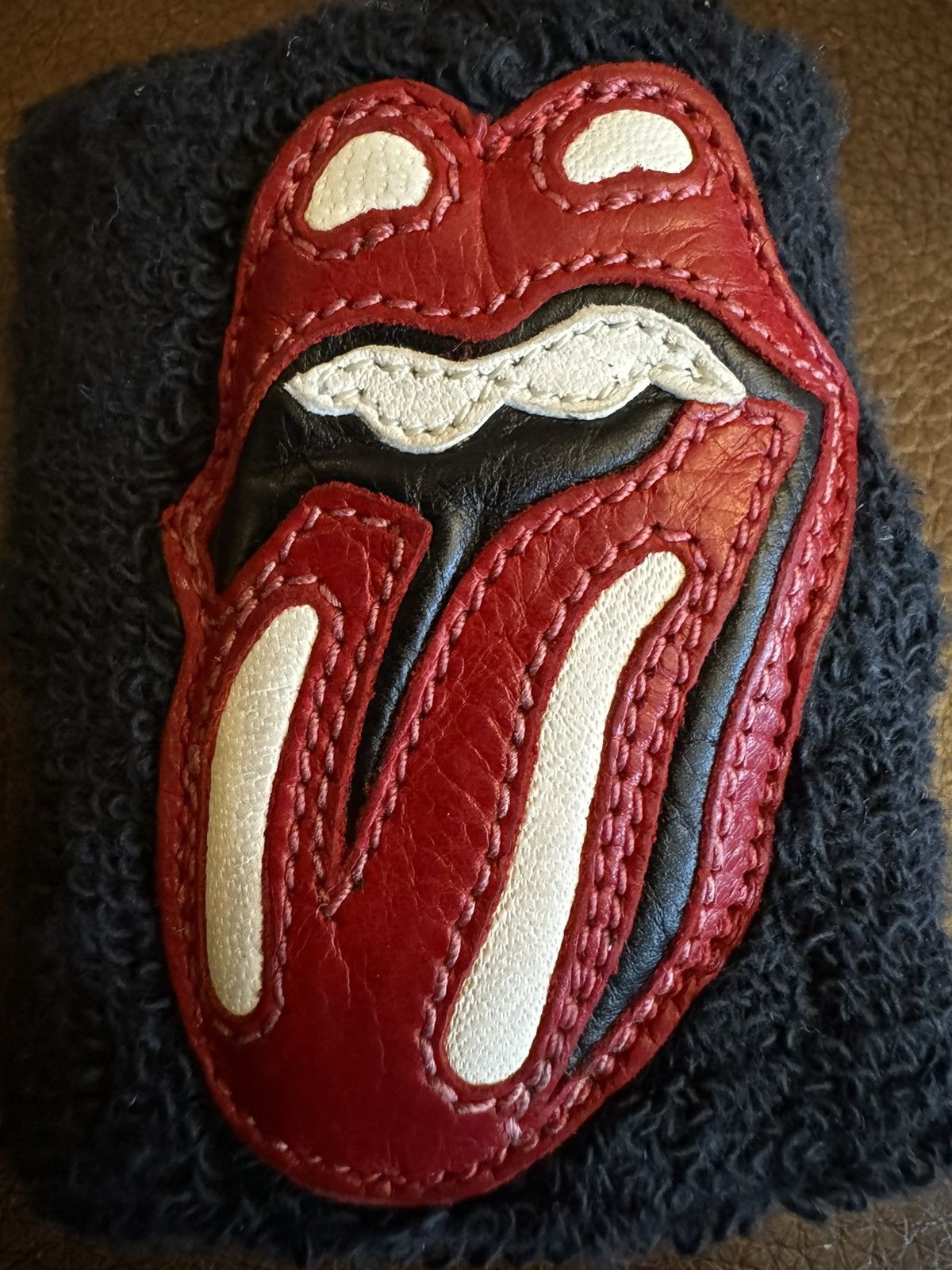 Chrome Hearts Chrome Hearts Rolling Stones Lips Leather Patch 