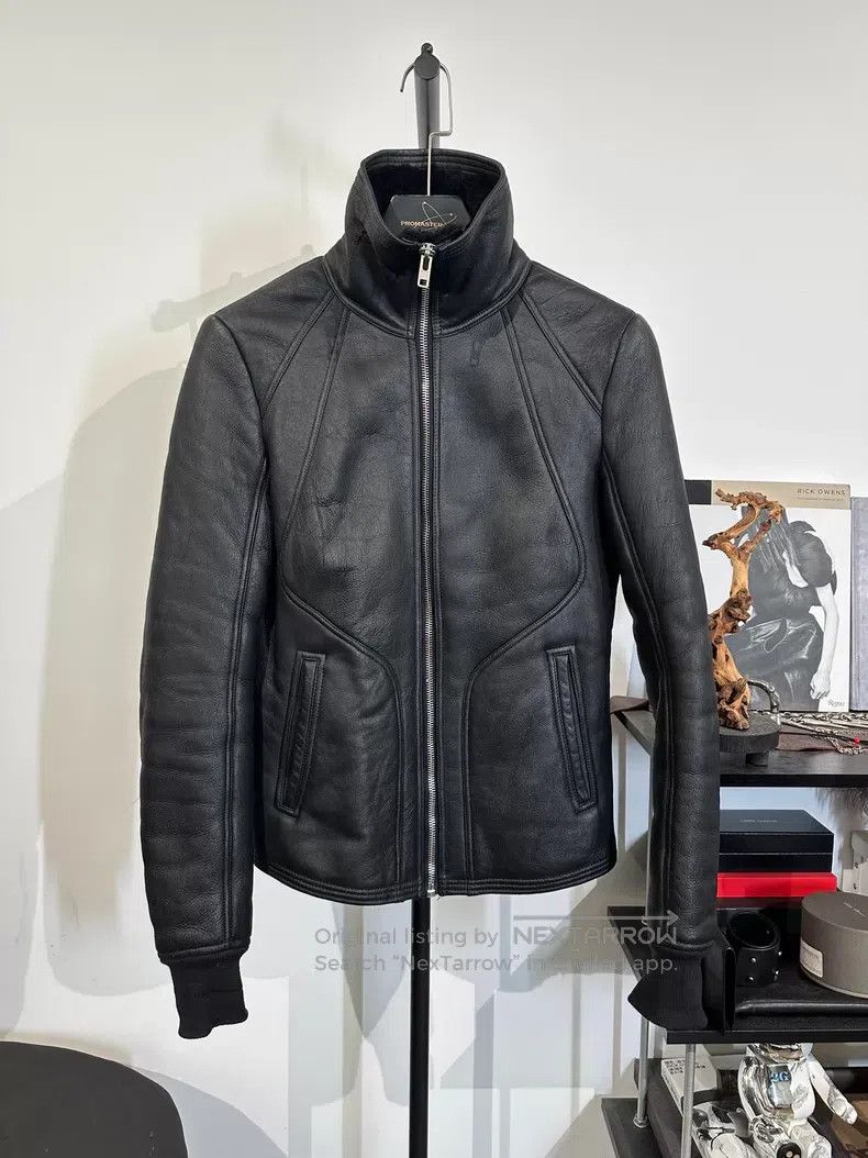 Rick Owens Rick Owens Fur collar leather jacket Size US S / EU 44-46 / 1 - 1 Thumbnail