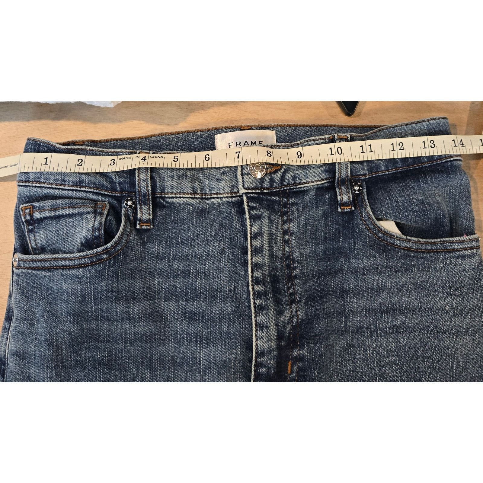 Frame Frame Le Sleek Straight jeans sz 27 high rise Size 27" / US 4 / IT 40 - 5 Thumbnail