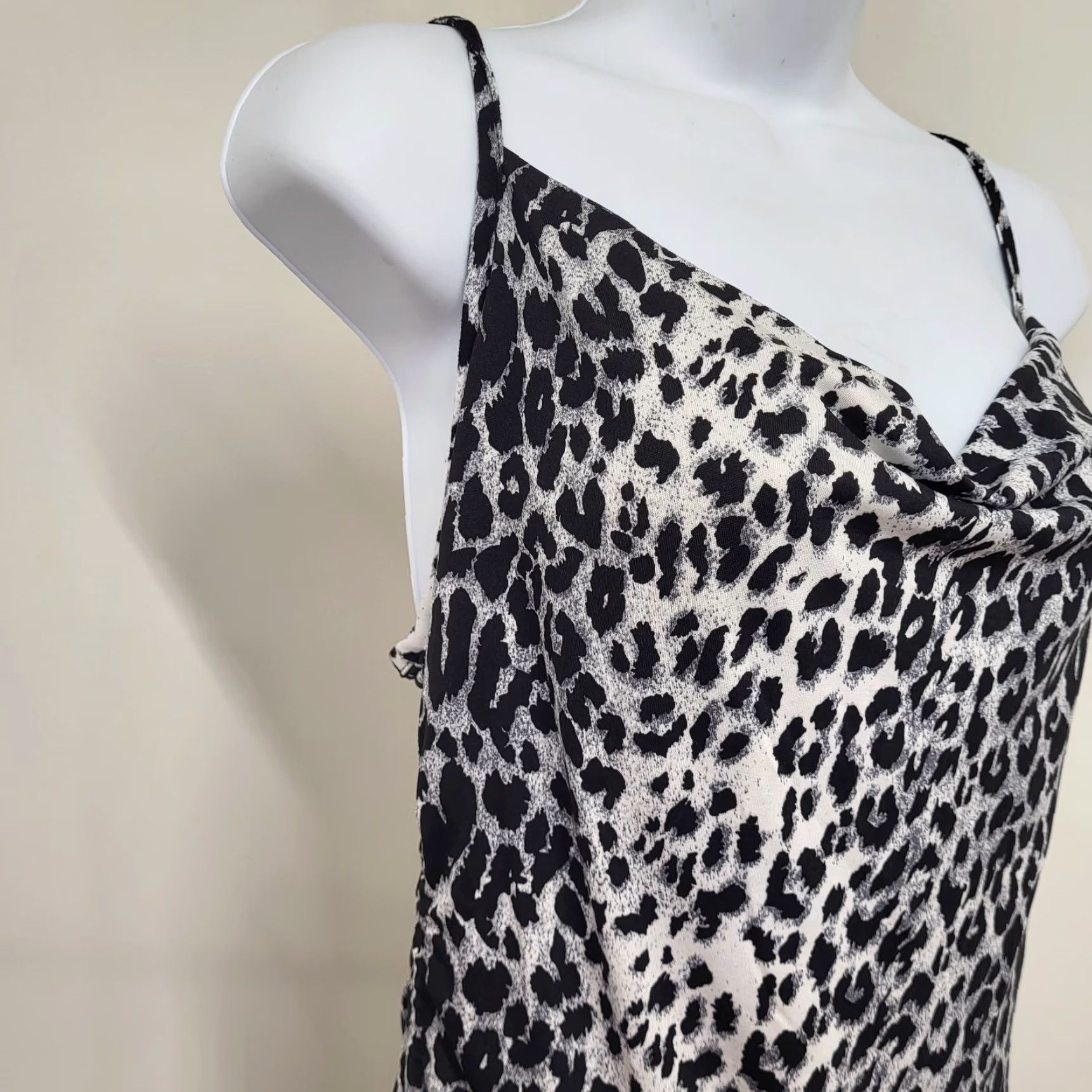 Vintage Forever Rose Couture Maxi Dress Women's L Leopard Print Strappy Scoop Neck Sleeveless Slip Dress Tank Dress Size L / US 10 / IT 46 - 4 Thumbnail