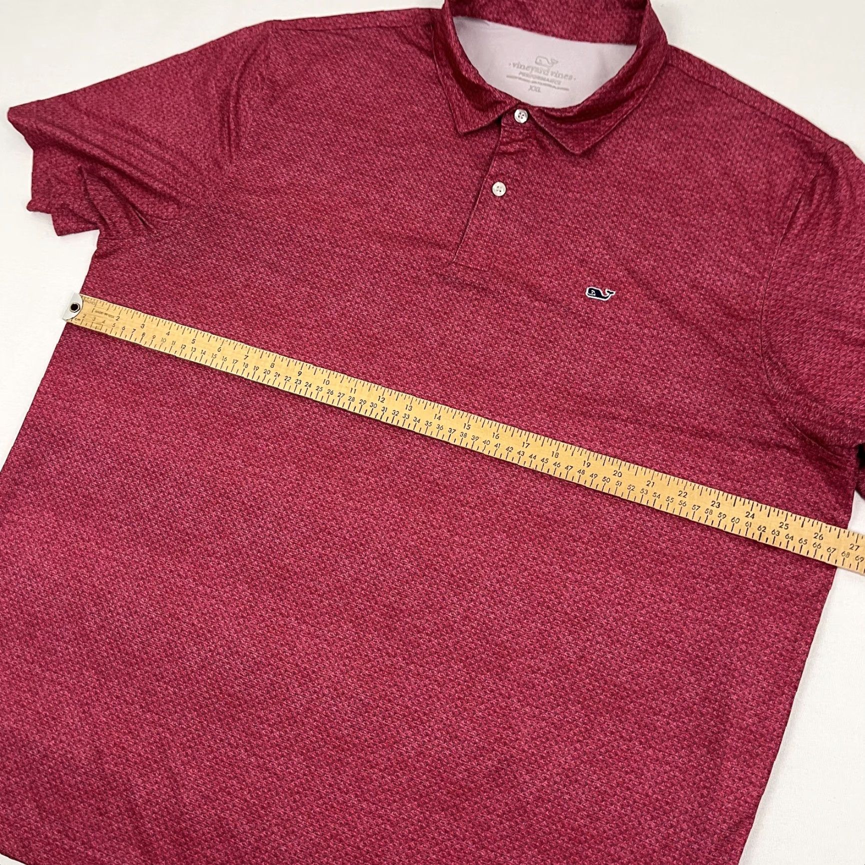 Vineyard Vines Vineyard Vines Polo Shirt Mens 2XL Red Whale Print Preppy Active Golf Work Shirt Size US XXL / EU 58 / 5 - 6 Thumbnail