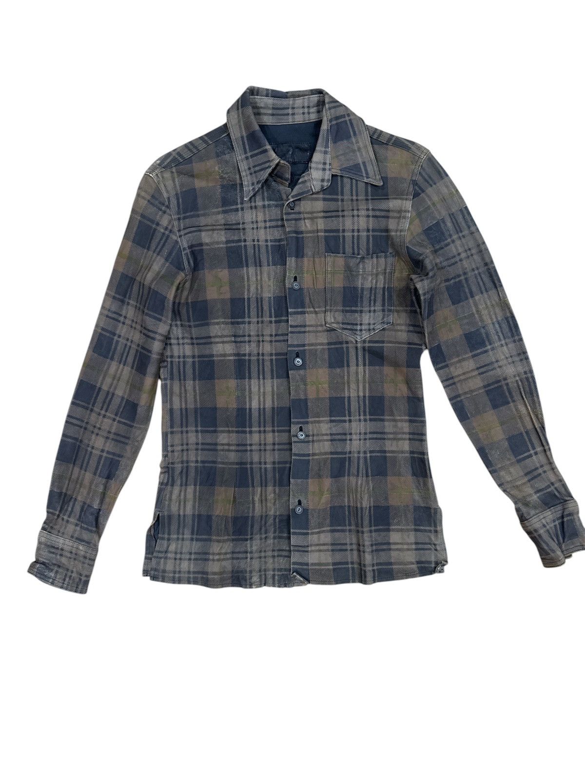 Isamu Katayama Backlash Seep Leather Shirt