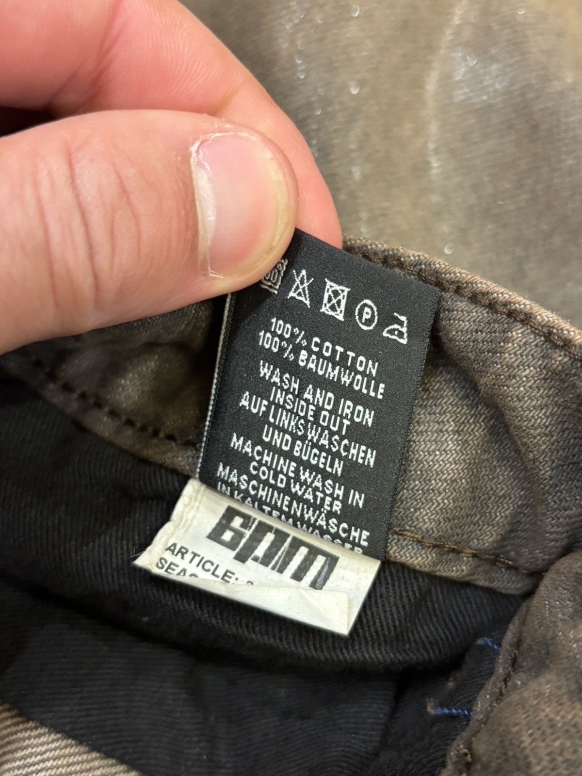 6PM Waxed Denim Jeans