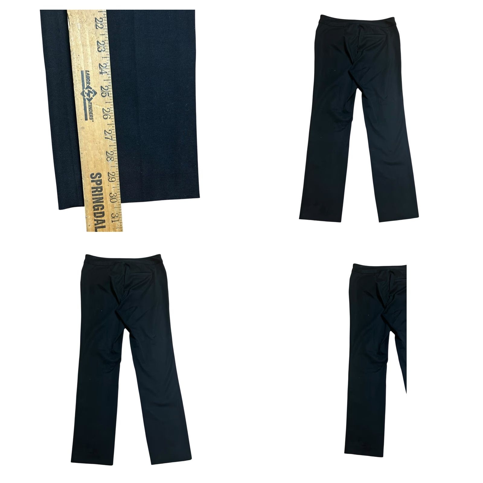 Chaps Chaps Women's Pants Black Dress Slacks Size 8P Mid-rise 30 Inseam Straight Leg Petite City Preppy Metal Size 30" / US 8 / IT 44 - 8 Thumbnail