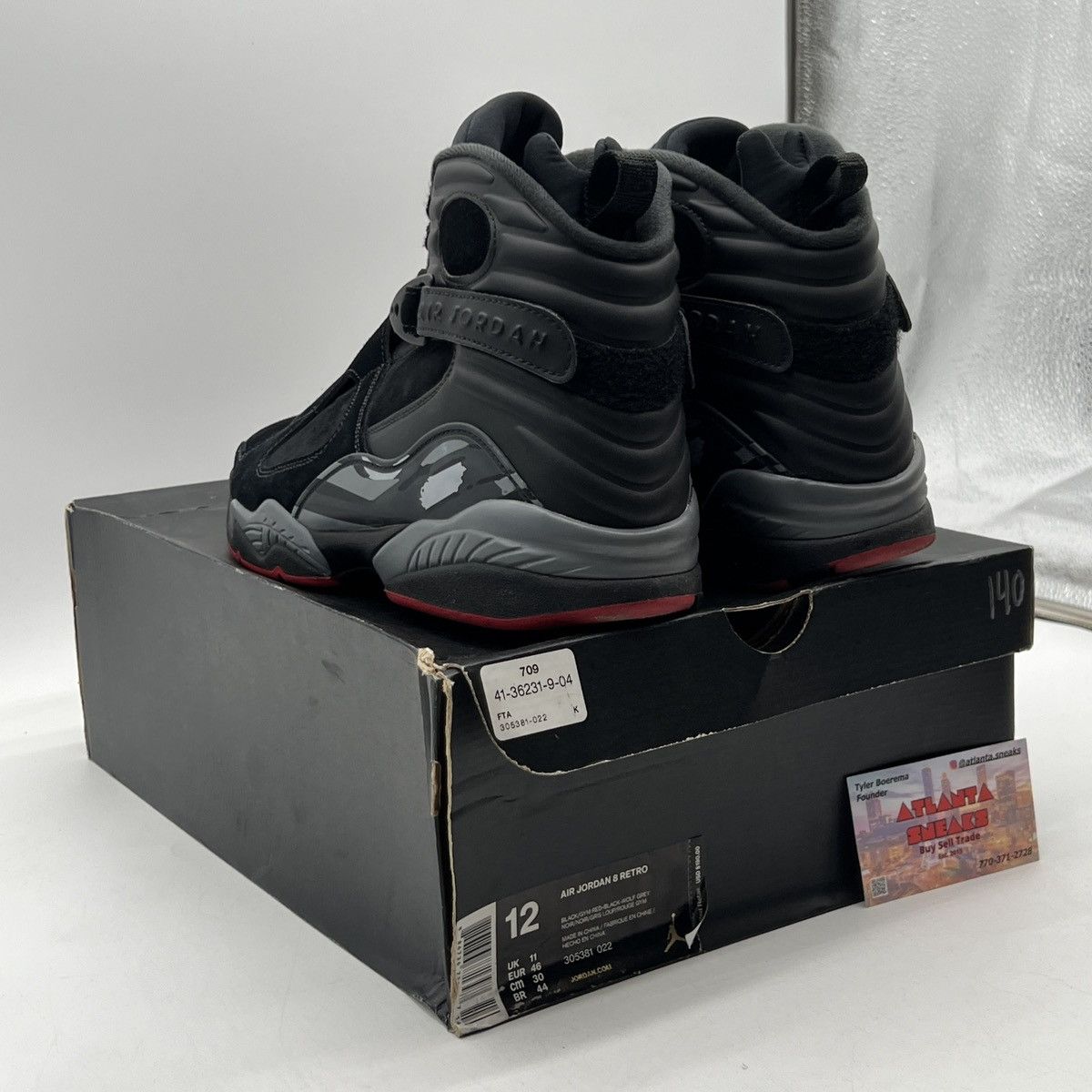 Jordan Brand Air Jordan 8 bred Size US 12 / EU 45 - 4 Thumbnail