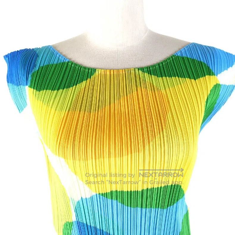 Issey Miyake Issey Miyake Color-block Dress Size M / US 6-8 / IT 42-44 - 4 Thumbnail