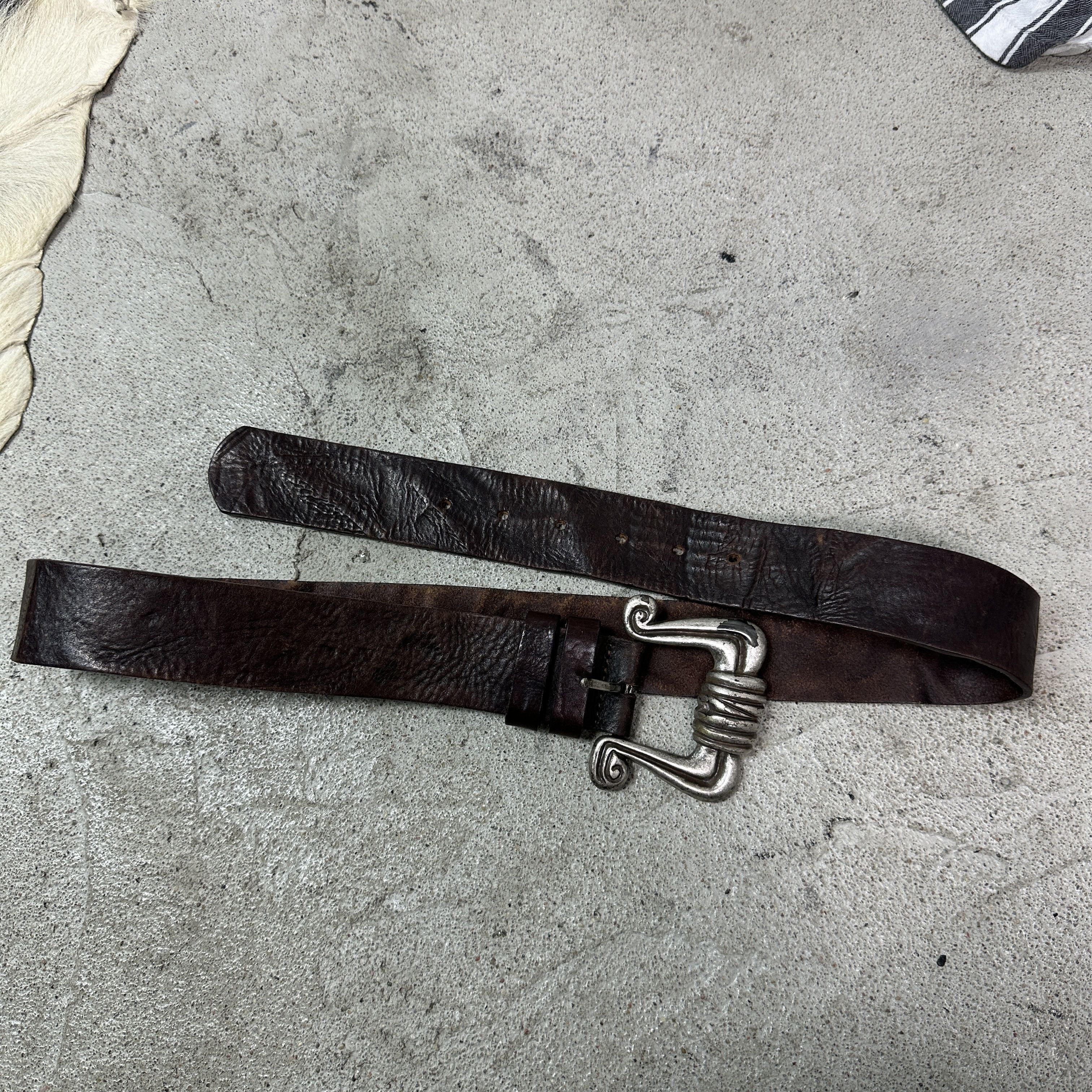 Vintage Vintage Avant Garde Leather Western Cowboy Belt 90s Size ONE SIZE - 6 Thumbnail