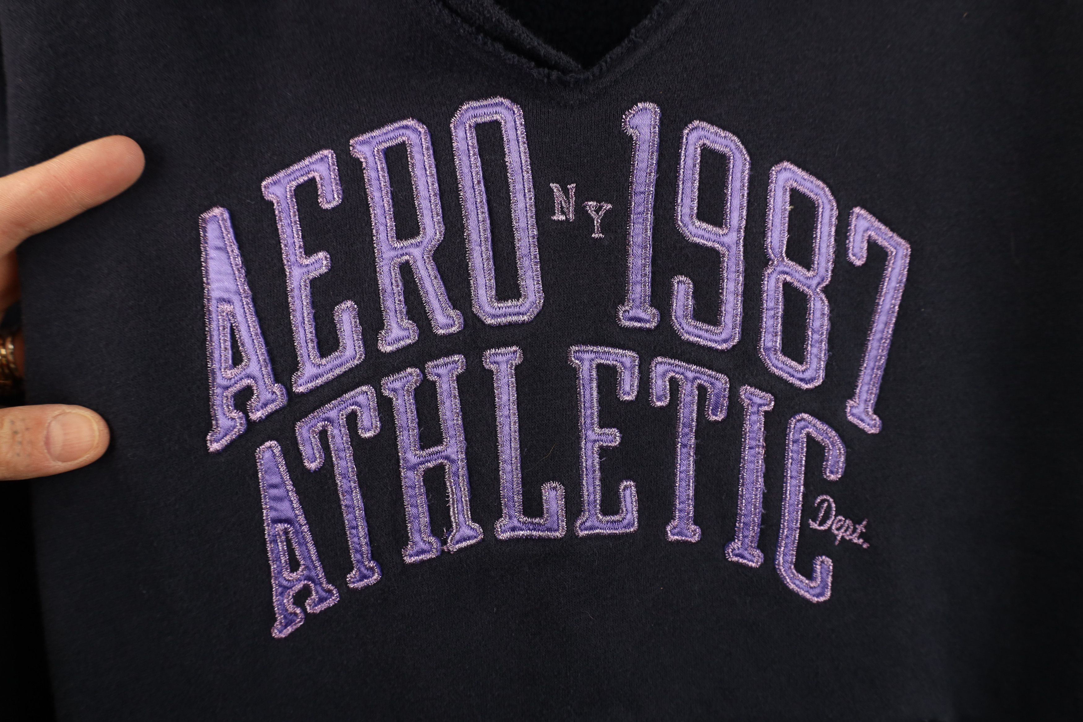 Aeropostale Vintage 90s Y2K Aeropostale Bella Hoodie Sweatshirt Blue Size XL / US 12-14 / IT 48-50 - 5 Thumbnail