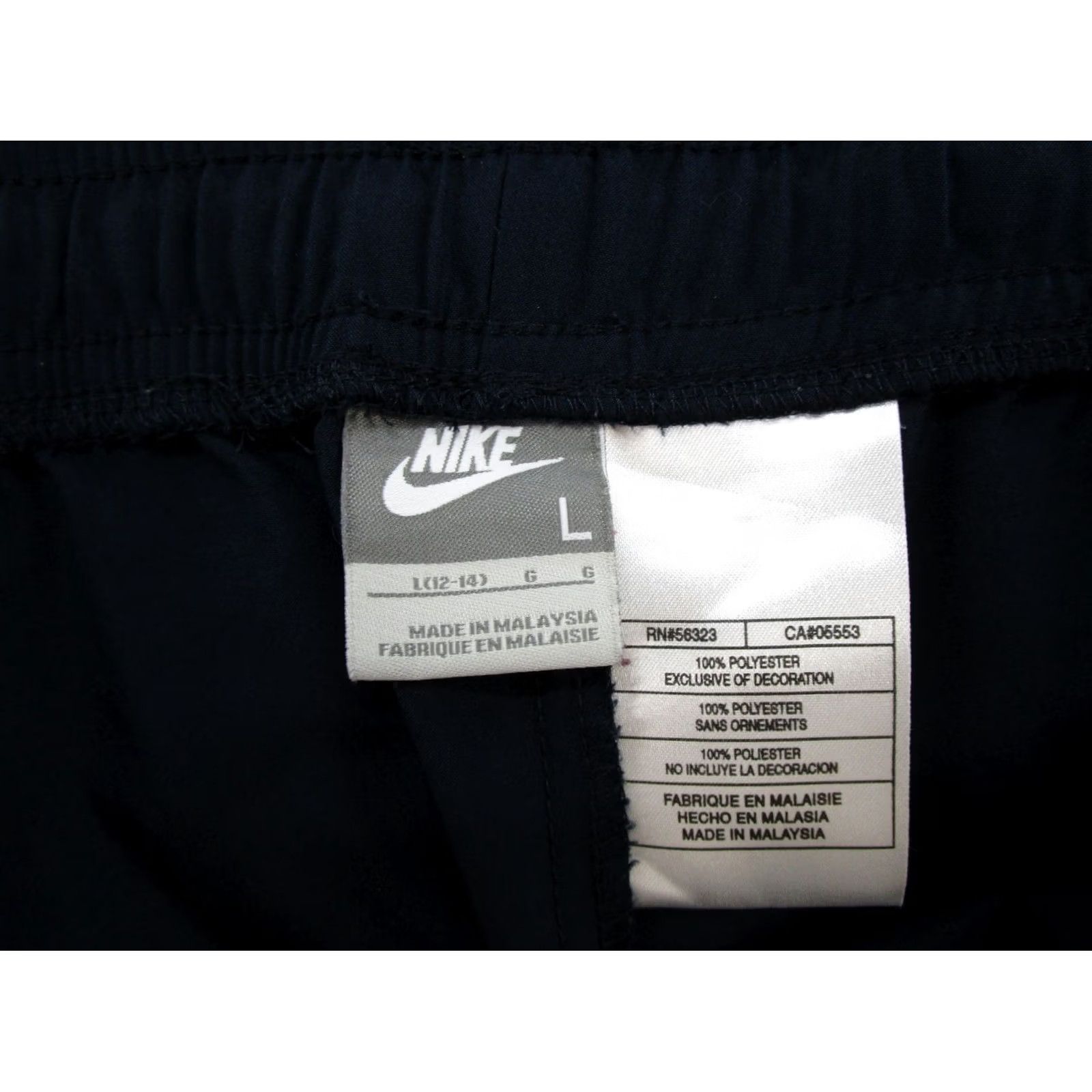 Nike VINTAGE Nike Track Pants Navy Blue Swoosh Straight Leg Men/Women L 14-16? Size 36" / US 14 / IT 50 - 3 Thumbnail