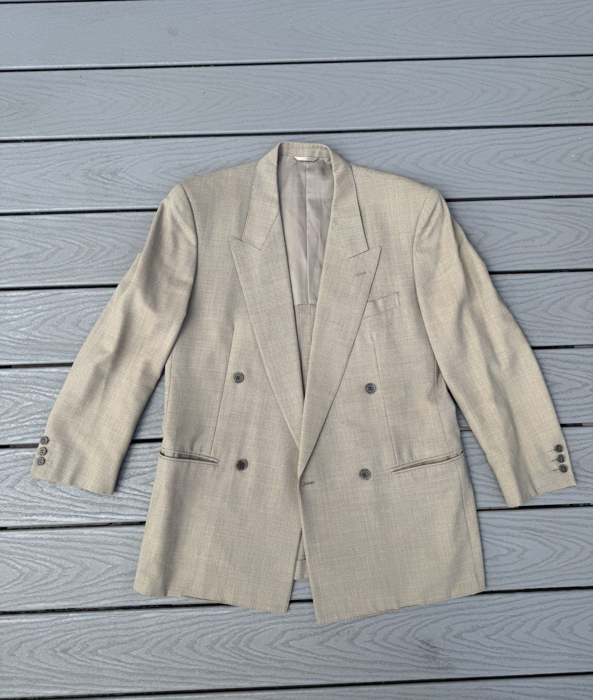Balenciaga Vintage Balenciaga Double-Breasted Blazer — Japan Market Size 38L - 1 Thumbnail
