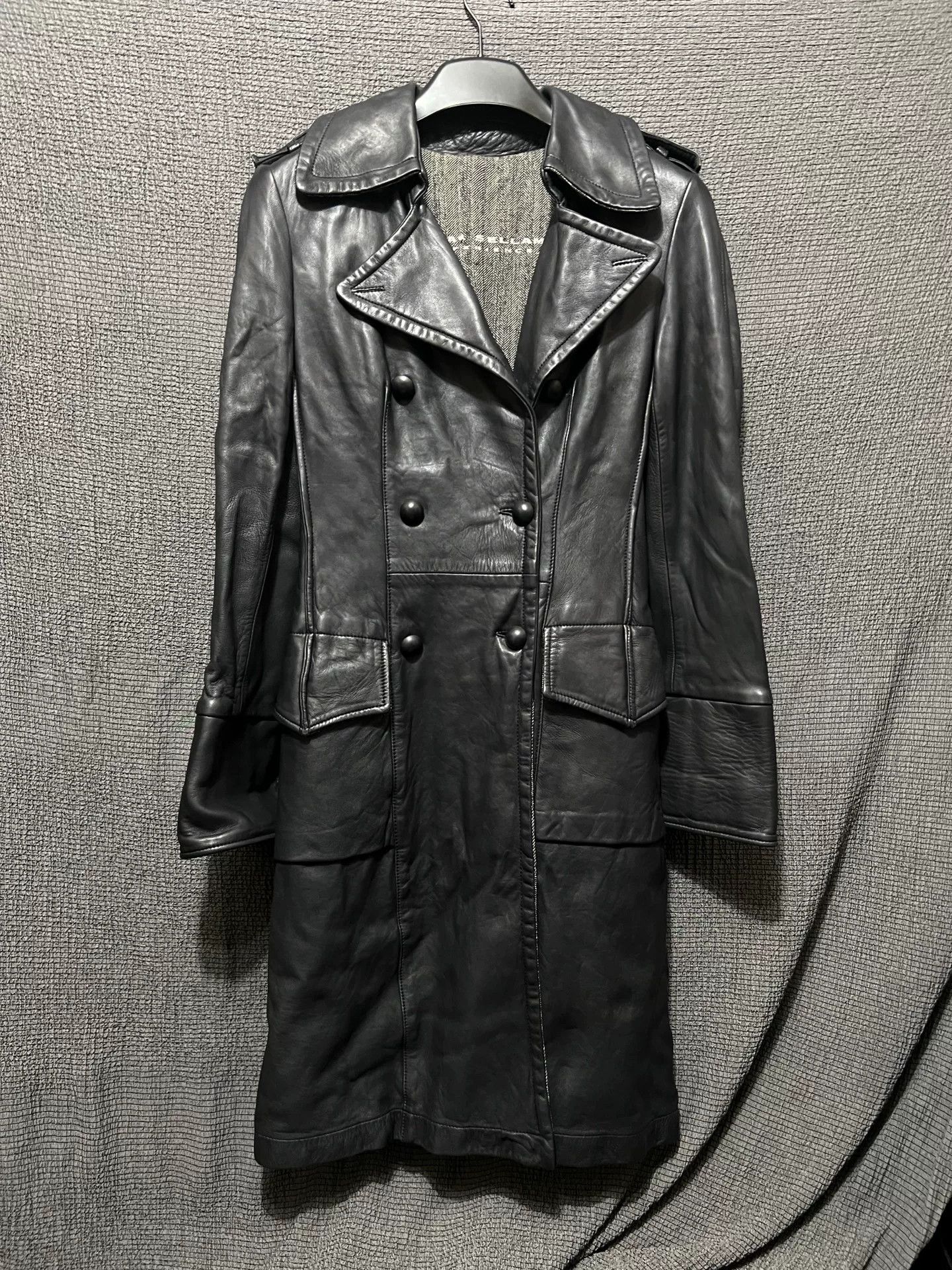 Isaac Sellam Experience Isaac Sellam Double-Breasted Leather Coat Size US M / EU 48-50 / 2 - 1 Thumbnail