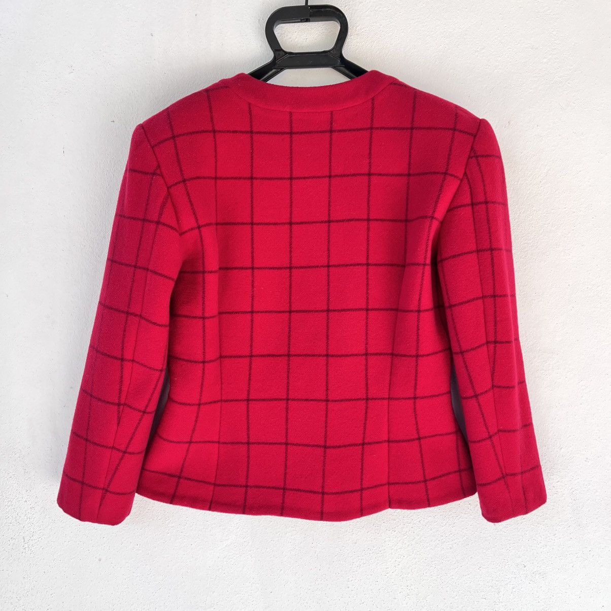 Christian Dior Monsieur Christian Dior CD Prêt-à-Porter Red Check Size S / US 4 / IT 40 - 3 Thumbnail