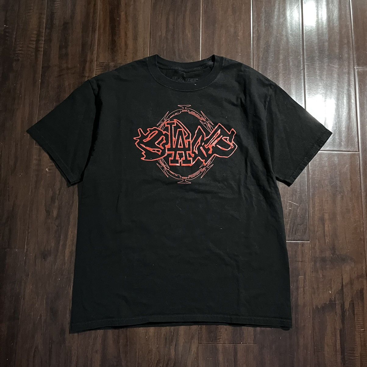 Drain Gang × Sad Boys × Sad Boys Sbe Merch Drain Gang LA Logo Tee shirt ...