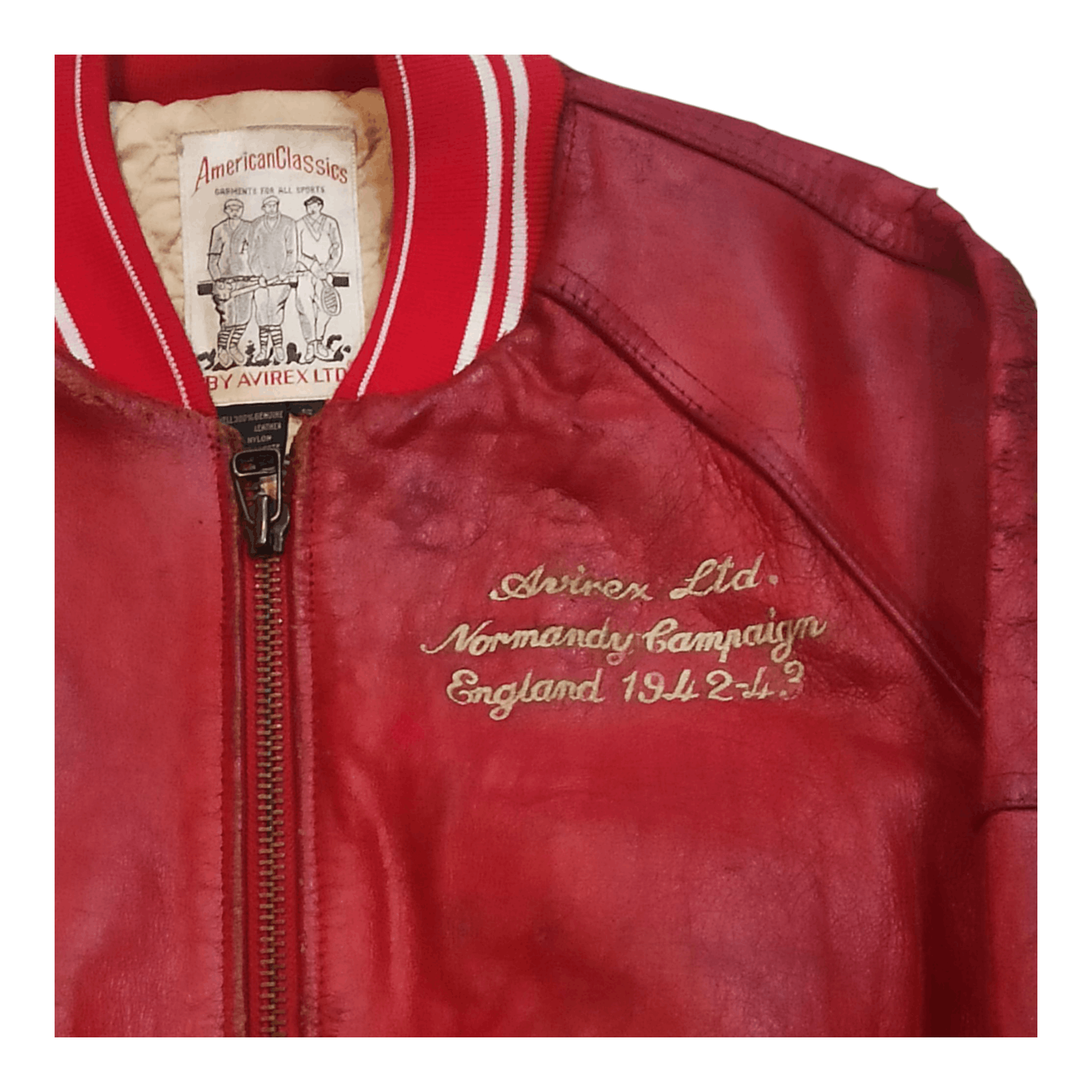 Avirex × Vintage Rare Vintage Leather varsity Jacket Avirex Size US S / EU 44-46 / 1 - 7 Thumbnail