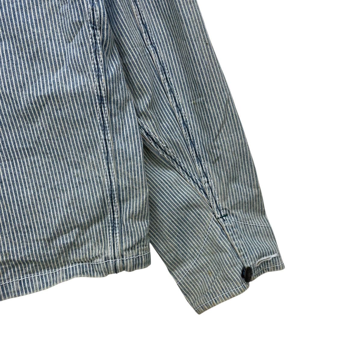 45rpm 💥Faded Japanese Brand Back Number Hikory Stripe Marine Army Size US M / EU 48-50 / 2 - 8 Thumbnail