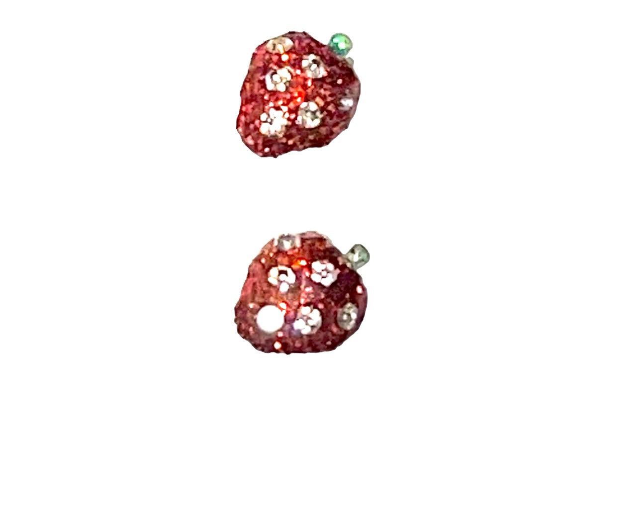 Swarovski Swarovski Crystal Mini Vibrant Strawberry Earrings Size ONE SIZE - 1 Thumbnail
