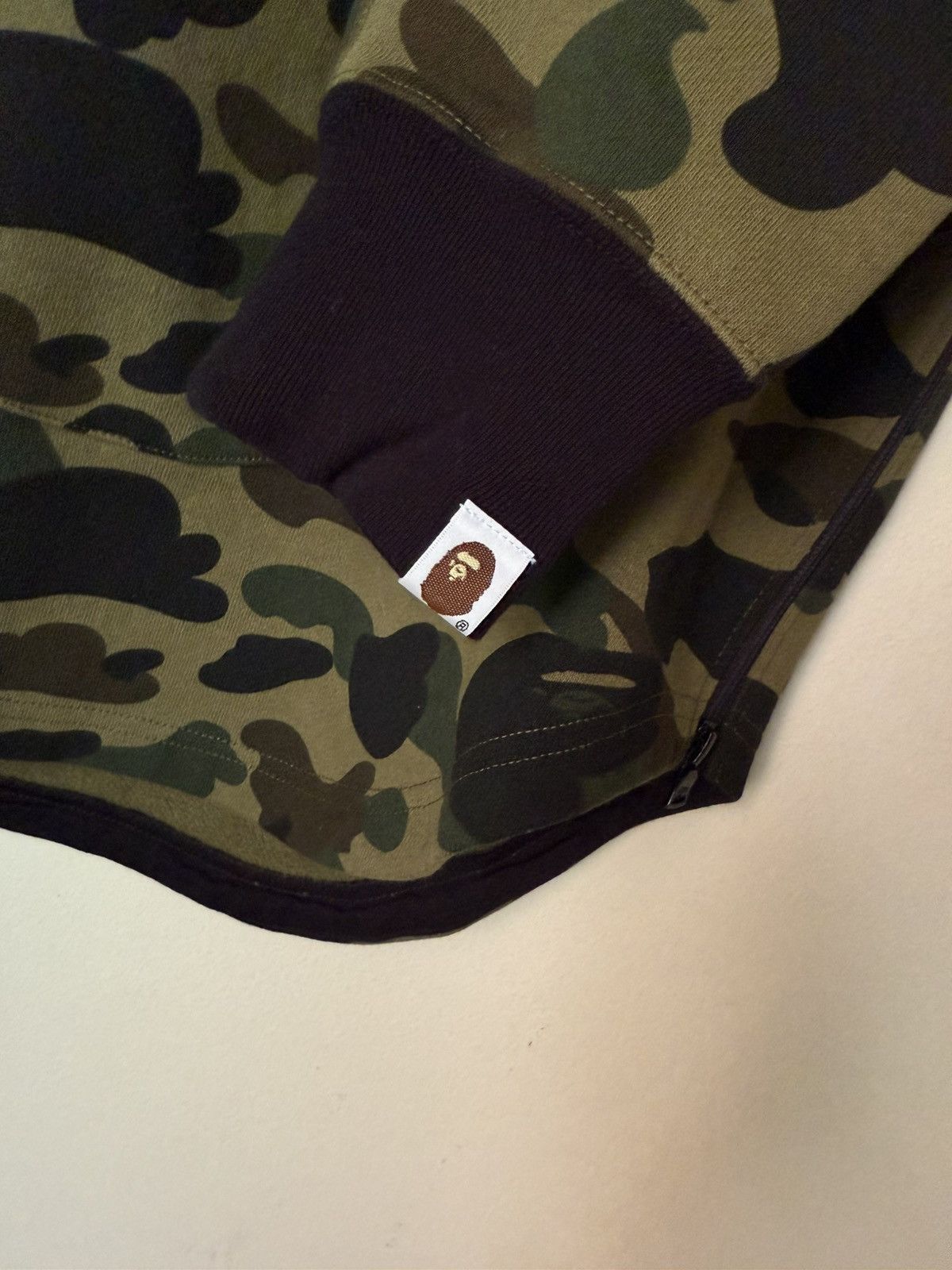 Bape BAPE Green Camo Hoodie. Fleece Lined/Side Zippers. NWT Rare Size US L / EU 52-54 / 3 - 10 Thumbnail