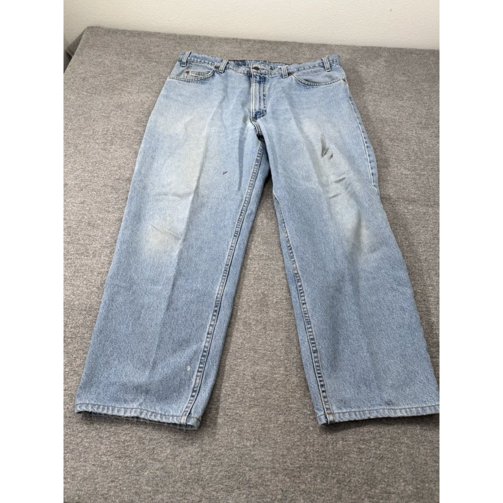 Levi's VINTAGE Levi's 505 Relaxed Fit Straight Leg Jeans 36x25 Light Wash Blue Denim Men Regular 90s 5-Pocket Size US 36 / EU 52 - 2 Thumbnail