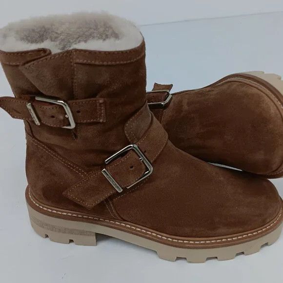 Jimmy Choo Jimmy Choo Youth II Shearling Lined Suede Biker Boots - EU36 Size US 6 / IT 36 - 7 Thumbnail