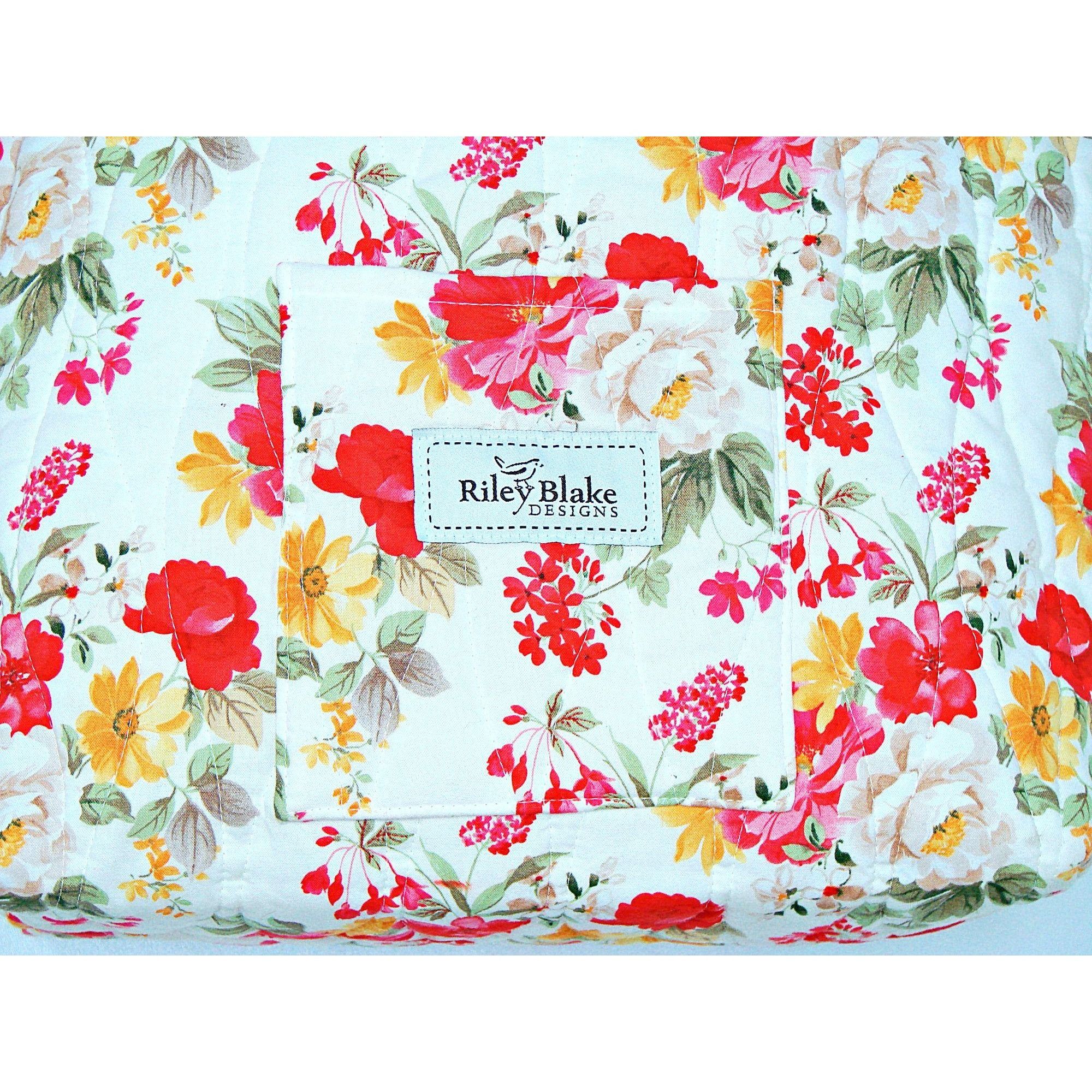 Other Riley Blake Designs Quilted Handmade Bright Floral Tote Bag | Grailed