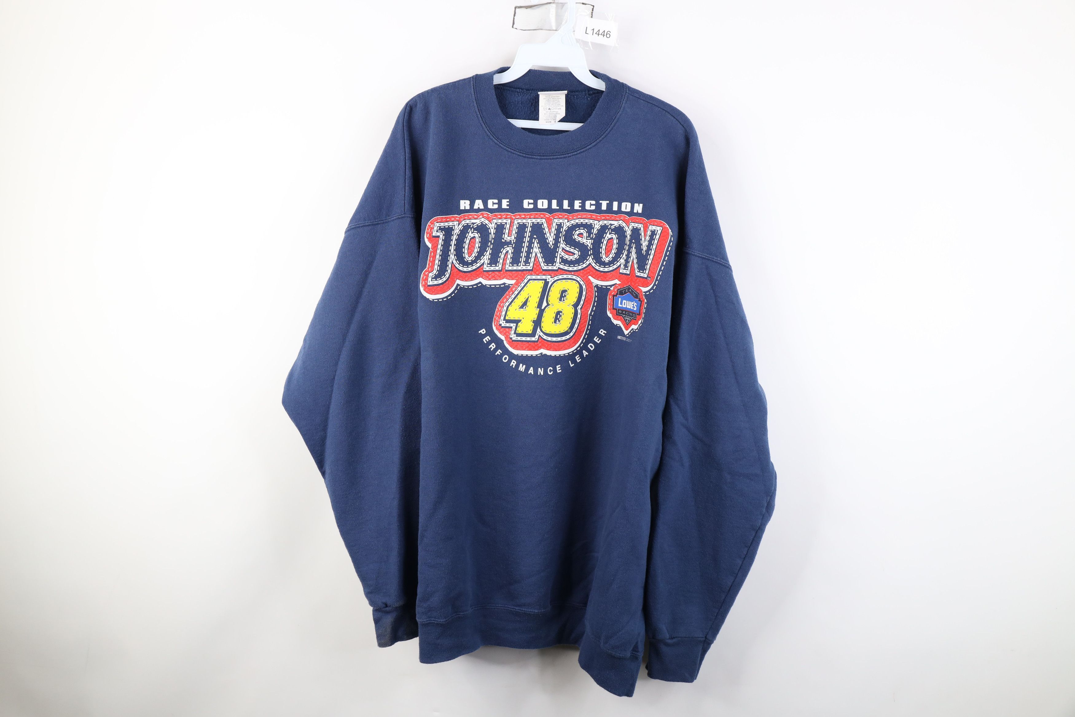 Vintage Vintage Y2K NASCAR Jimmie Johnson Racing Crewneck Sweatshirt Size US XXL / EU 58 / 5 - 1 Thumbnail