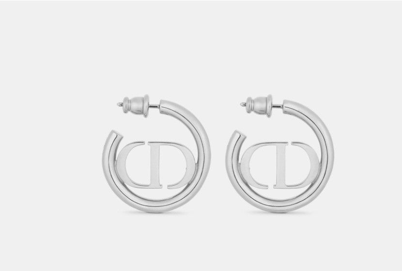 Dior o1w1db10325 Size: OS / E2050 30 Montaigne Earrings in Silver Size ONE SIZE - 2 Thumbnail